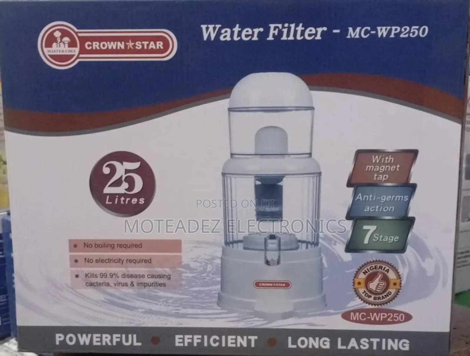 Master Chef 25l (7 Stage) High Quality Water Filter Purifier/Dispenser
