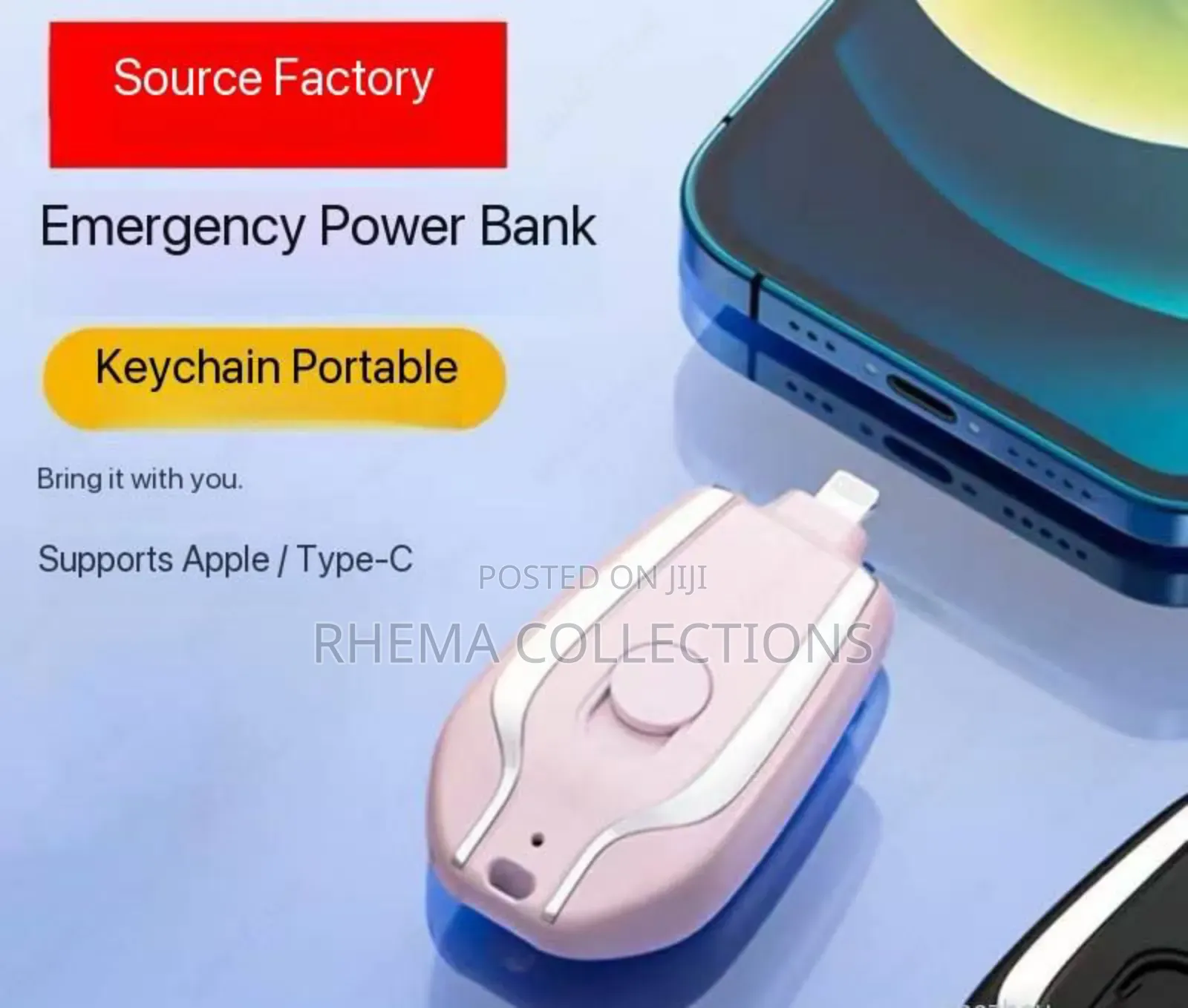 Mini New Power Pod Keychain Emergency Charger