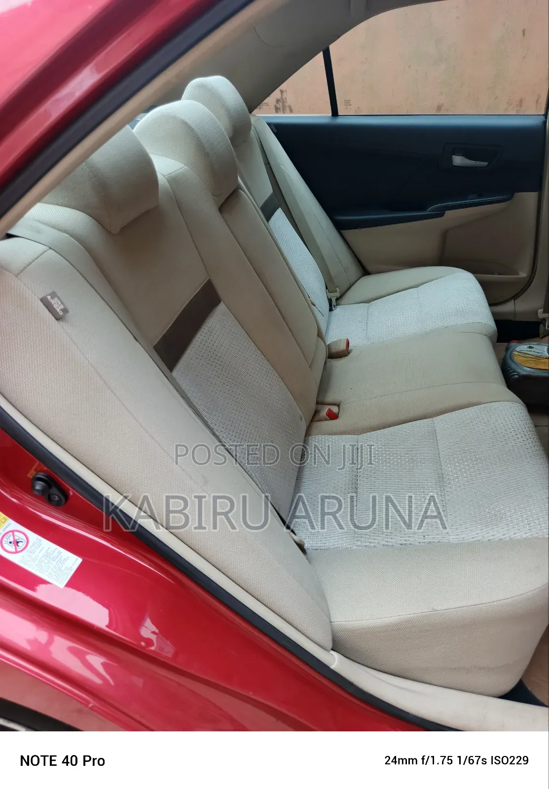 Toyota Camry 2012 Red
