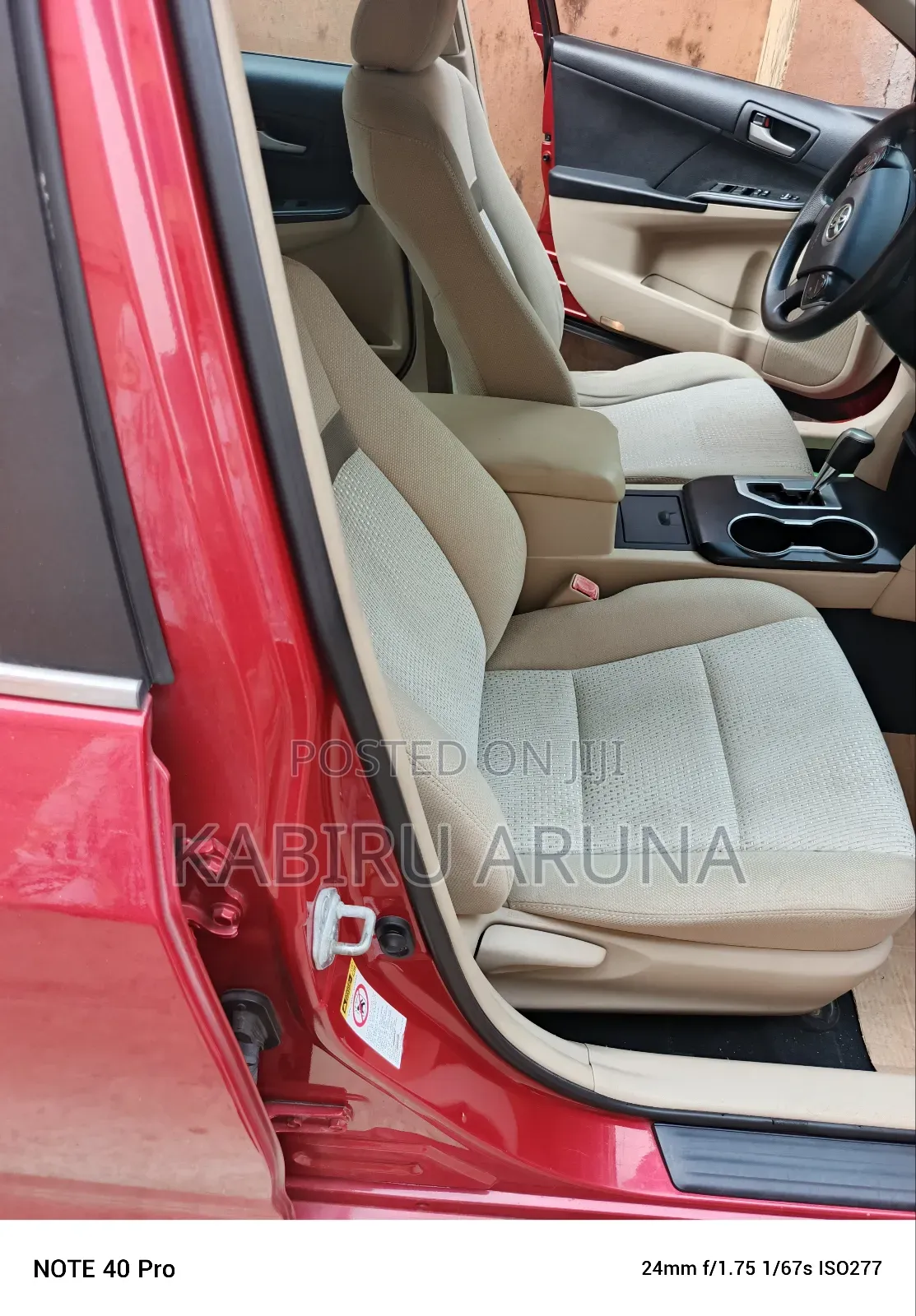 Toyota Camry 2012 Red