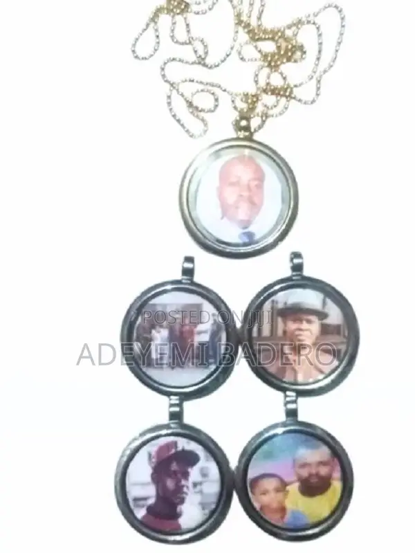 Gold and Silver Locket With Chain - High Quality