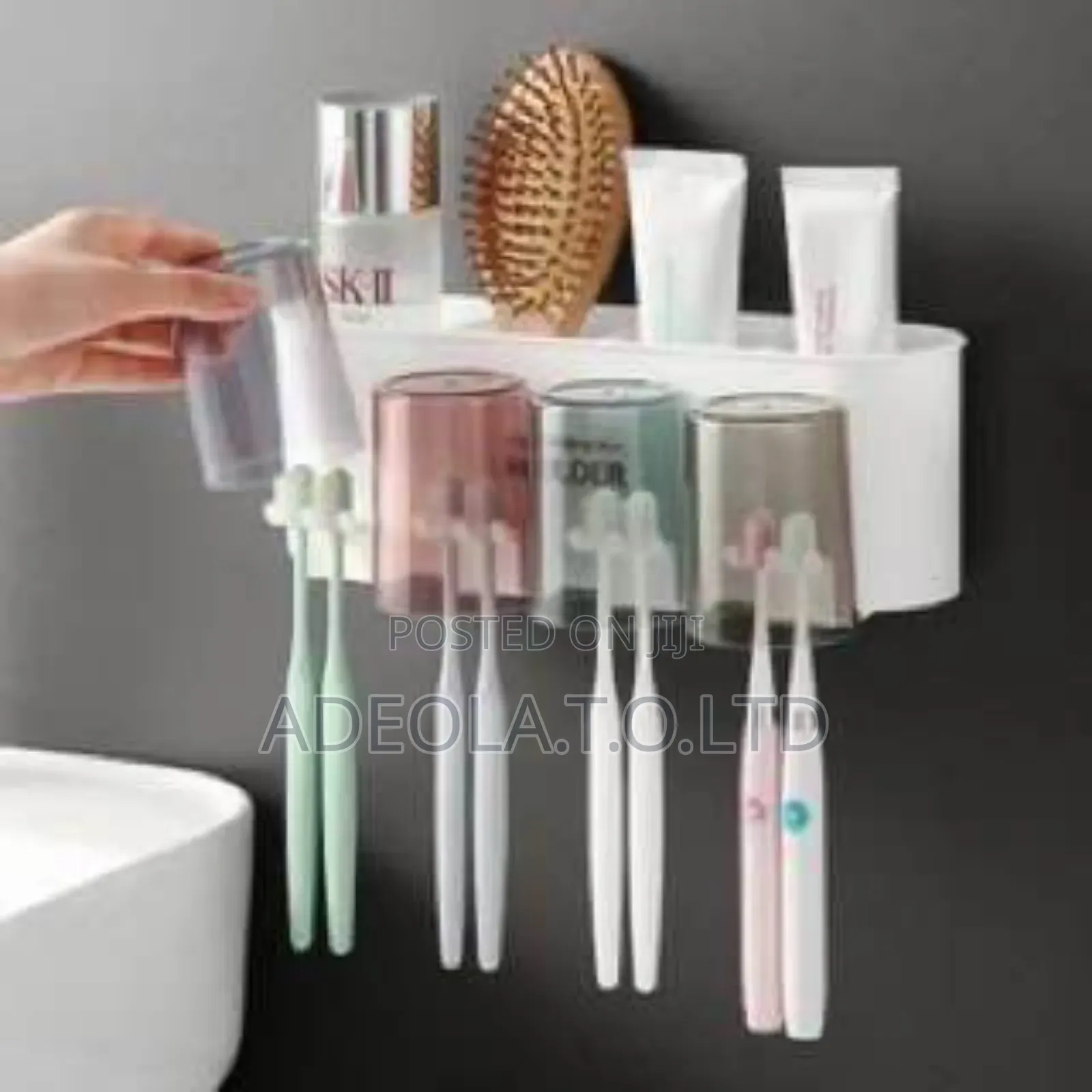 Toothbrush Holder With Cups