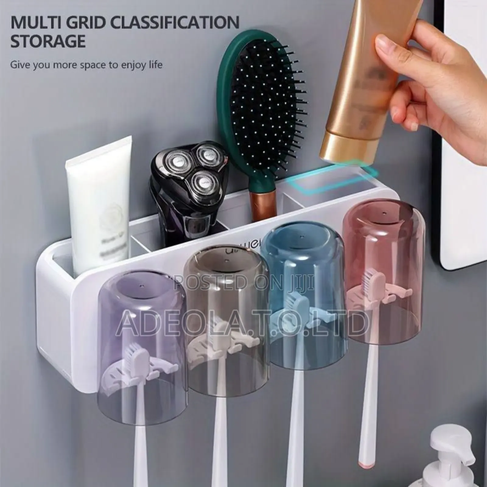 Toothbrush Holder With Cups