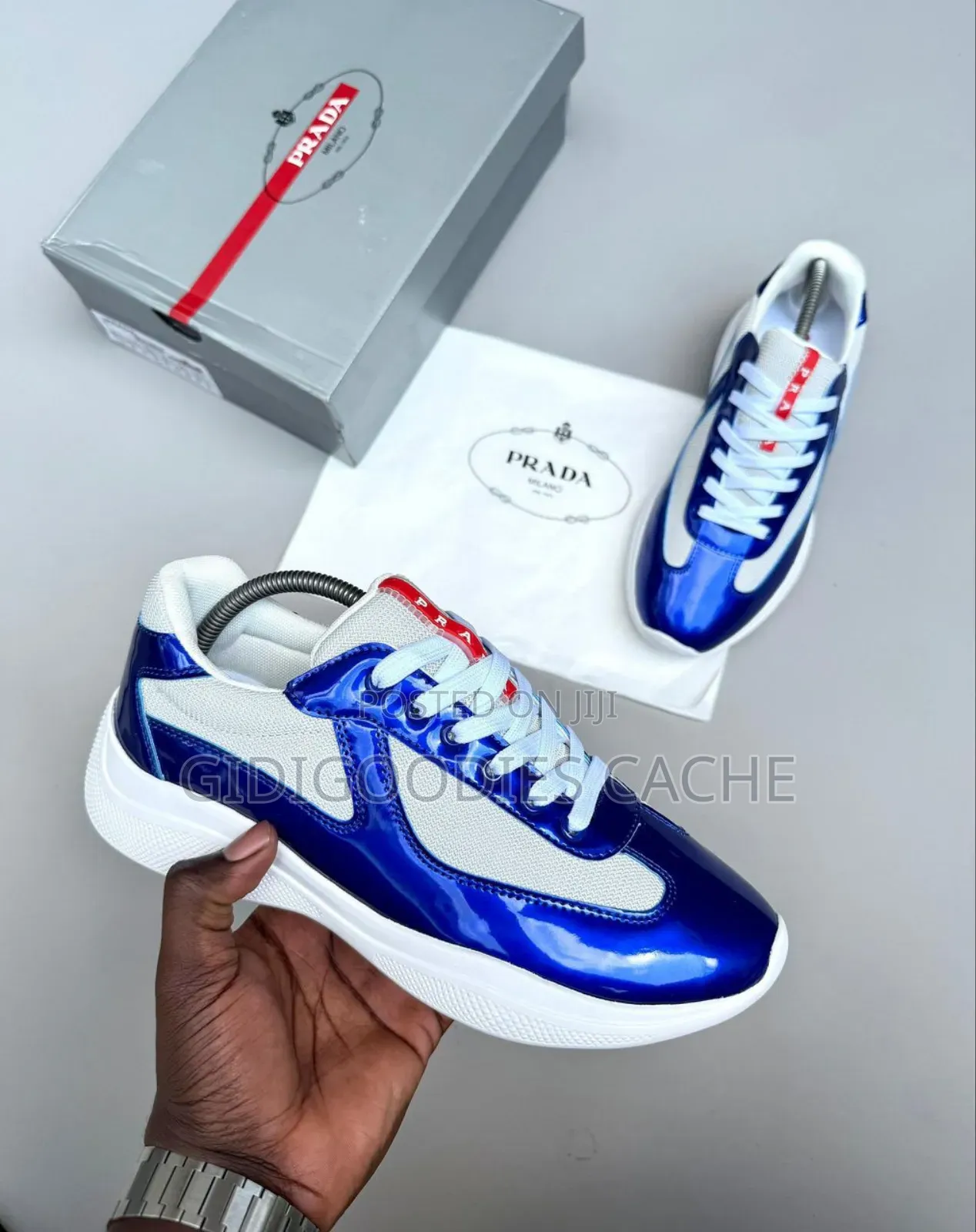 Luxury Prada America's Cup Sneakers