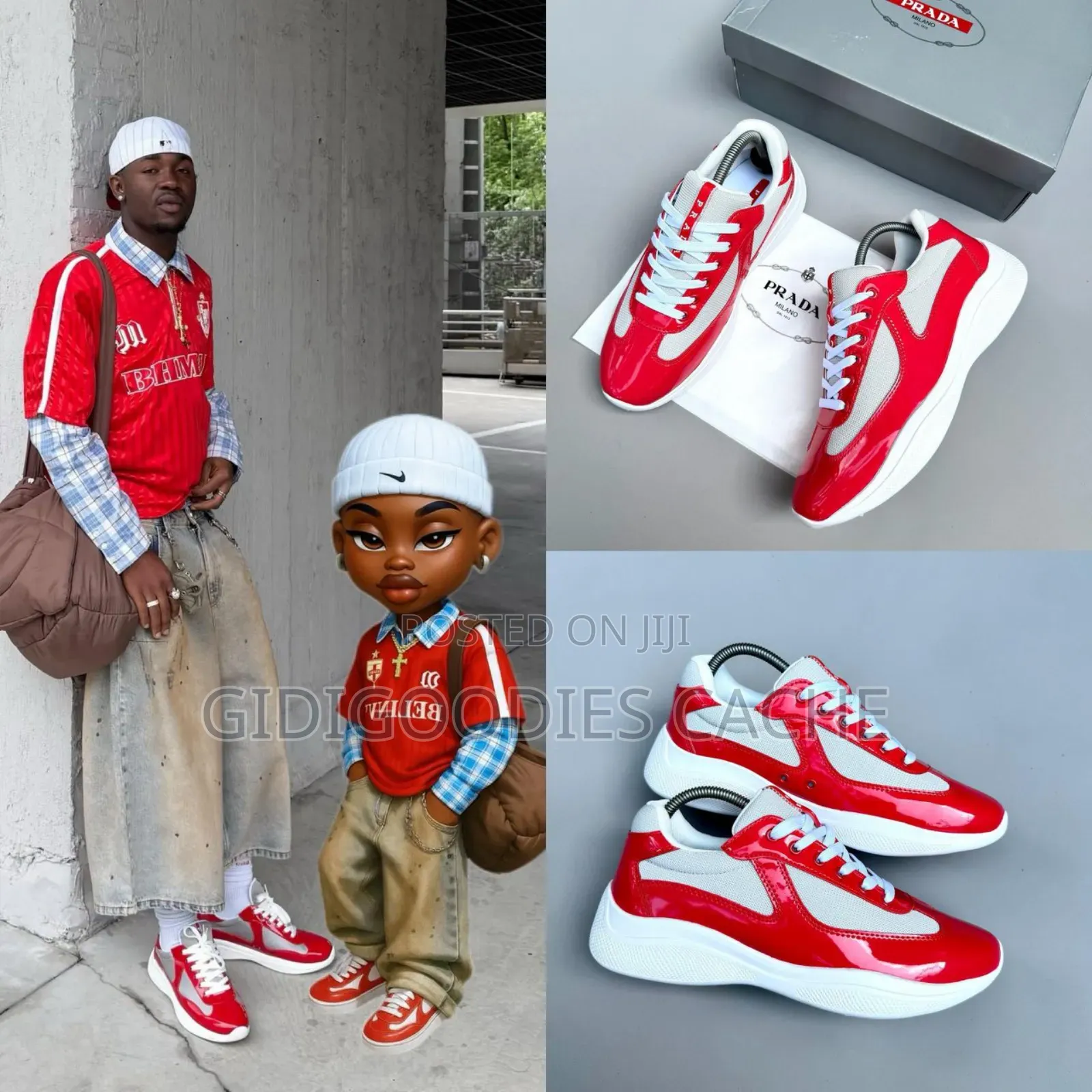 Luxury Prada America's Cup Sneakers