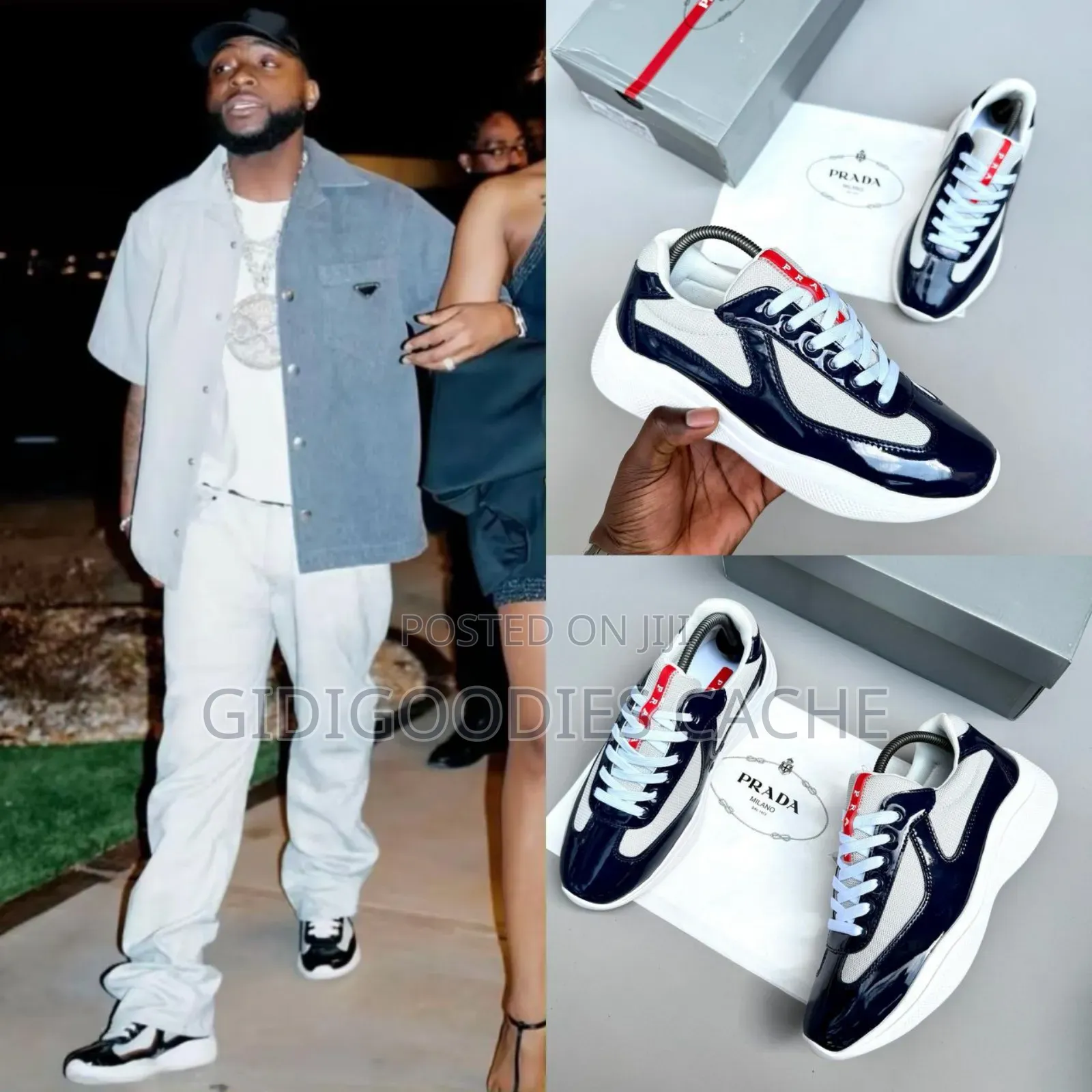 Luxury Prada America's Cup Sneakers