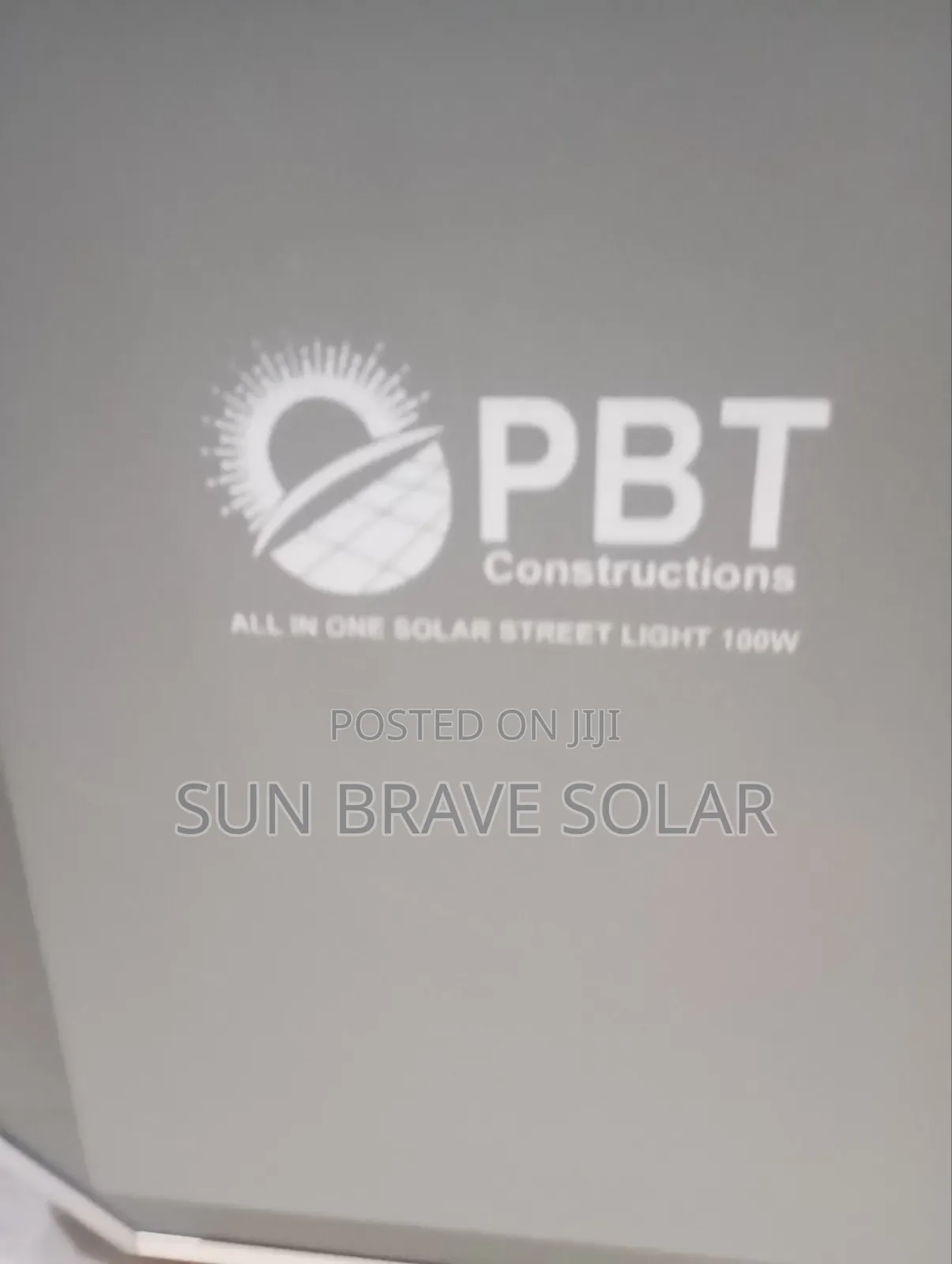 P.B.T 100w All-in-one Solar Street Light Available
