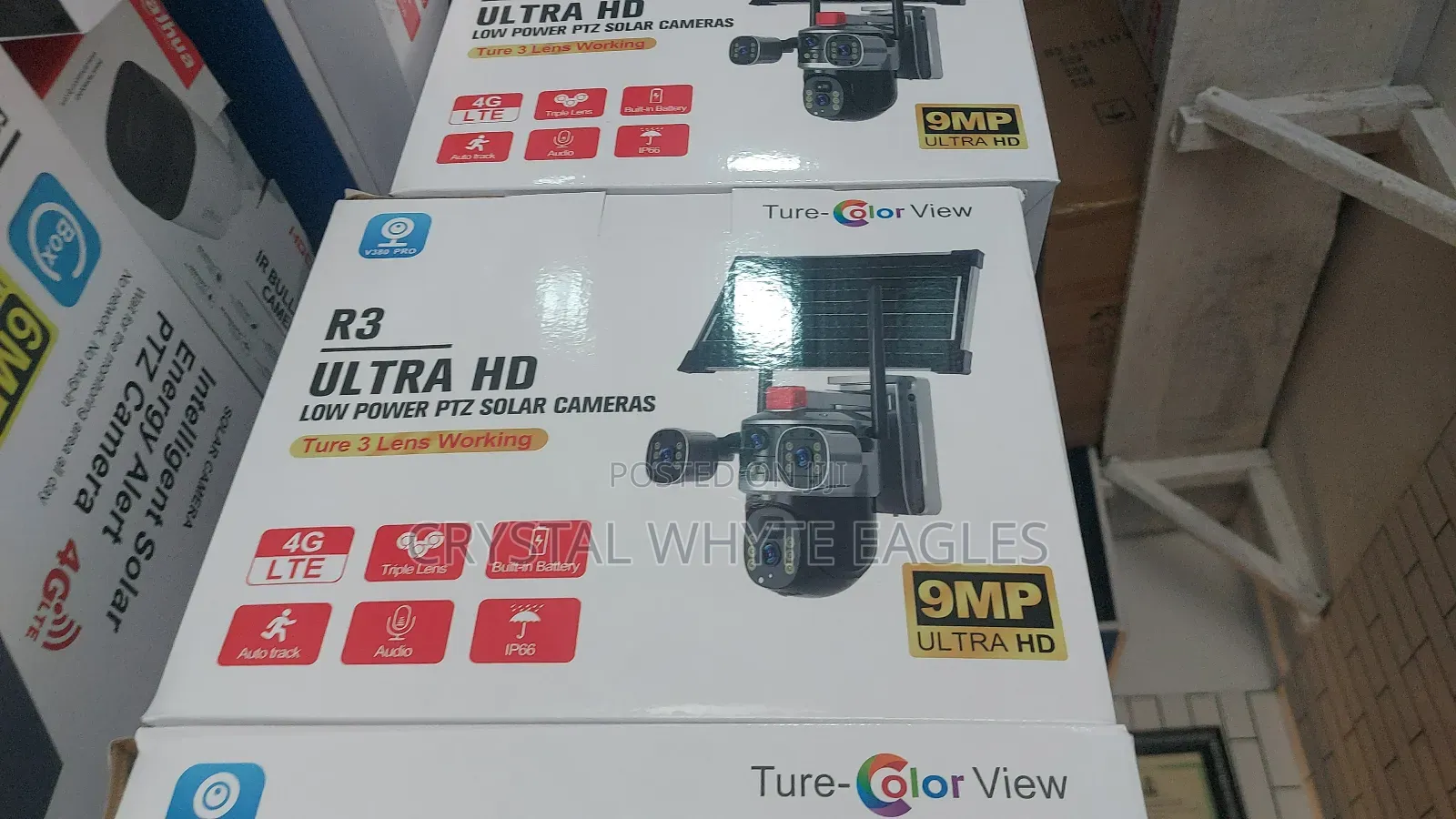 Real Ture 3 Lens Solar PTZ Camera