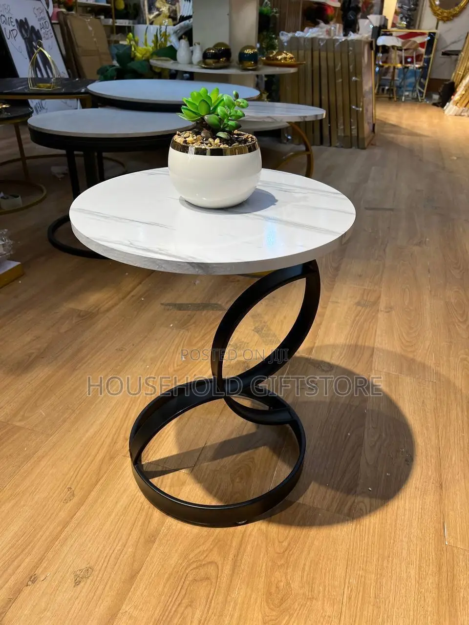 Luxury Spiral Design Side Table
