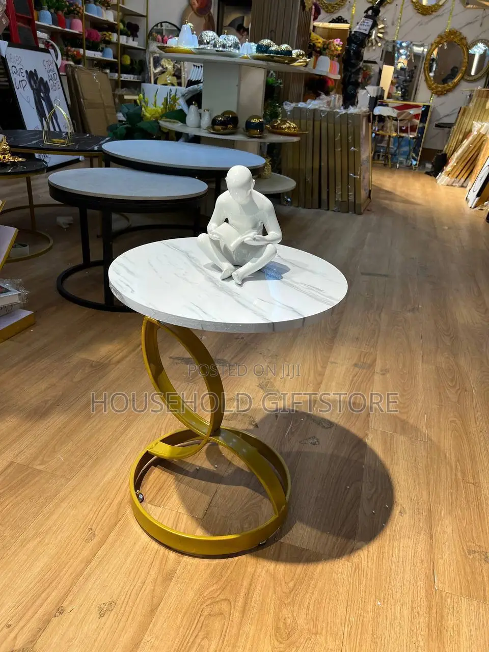 Luxury Spiral Design Side Table