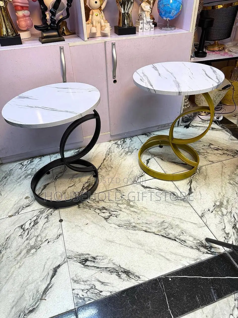 Luxury Spiral Design Side Table