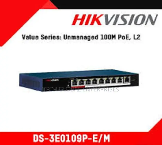 Hikvision Ds-3e1309p-Ei/M8 Port Fast Ethernet Smart Poe Switch