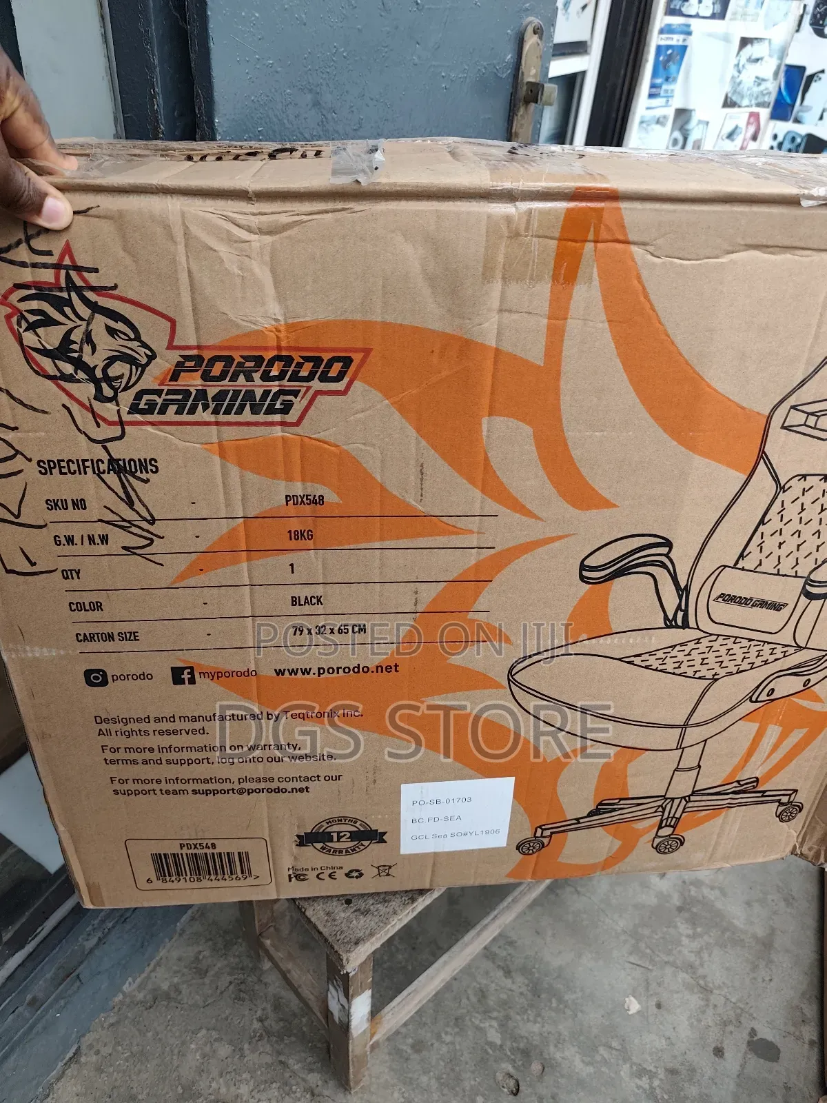 Porodo Pdx548 Ergonomic Gaming Chair