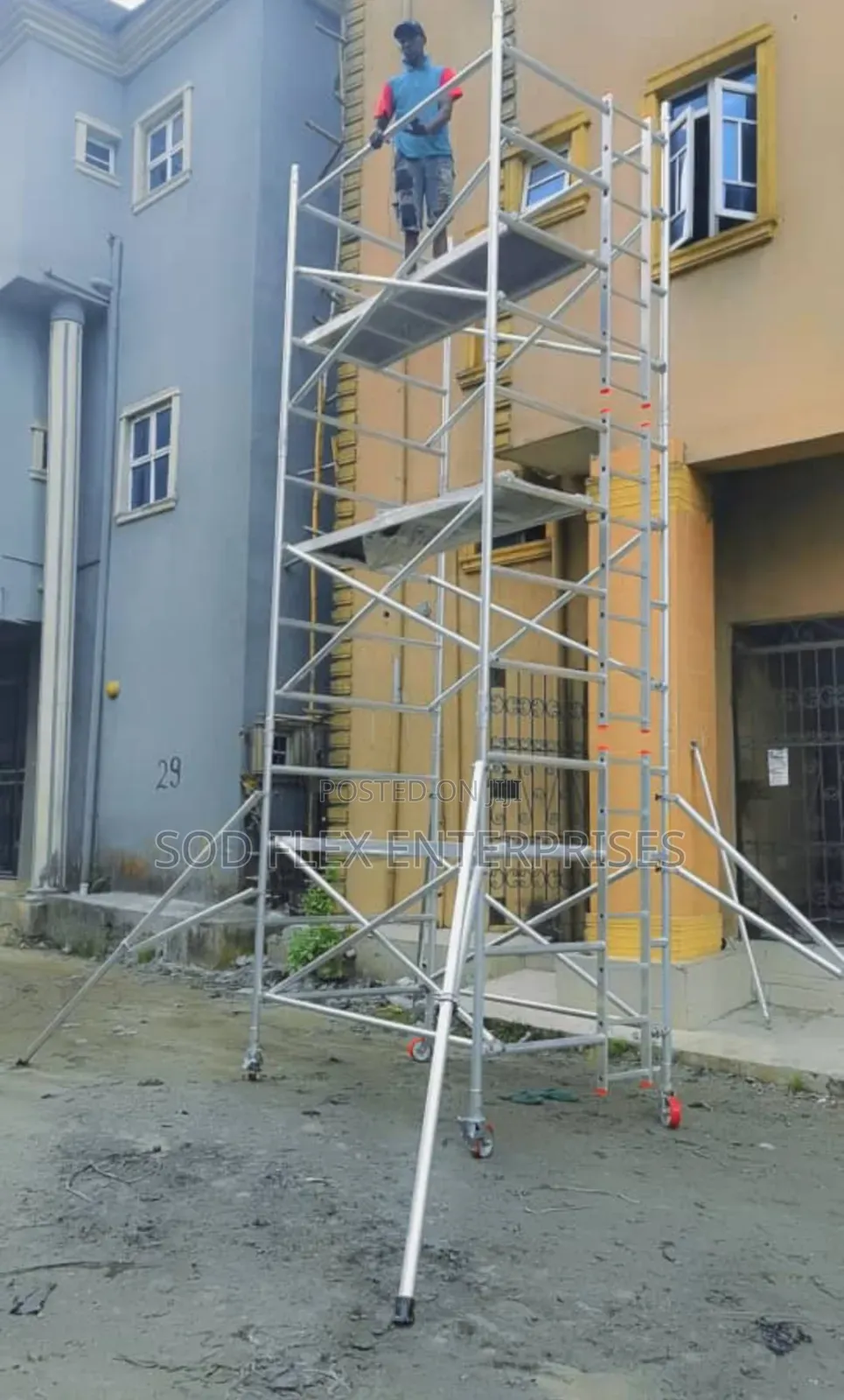 6 Meters Heavy Duty/Industrial Mobile Scaffolding Ladder