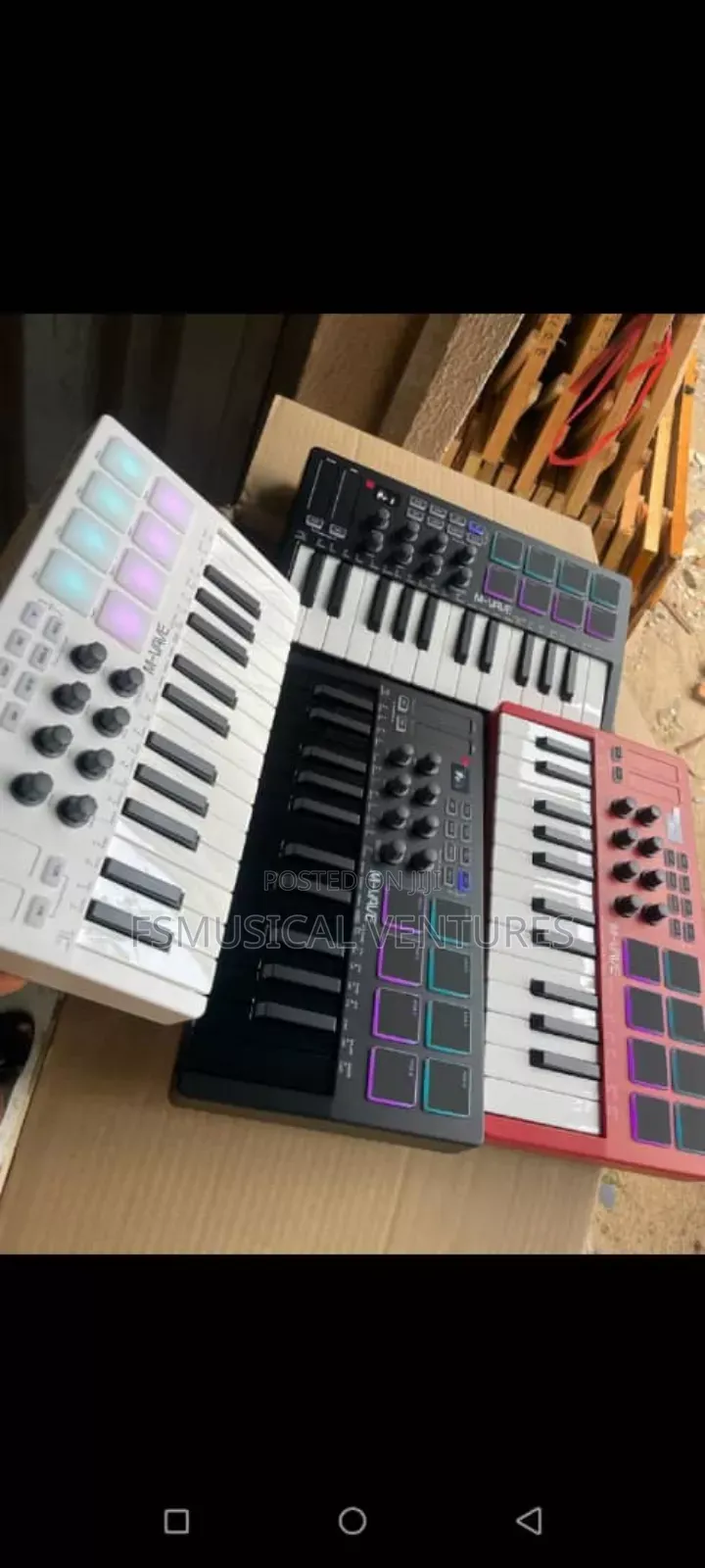 M Vave 25-Key Midi Control Keyboard Mini Portable Usb