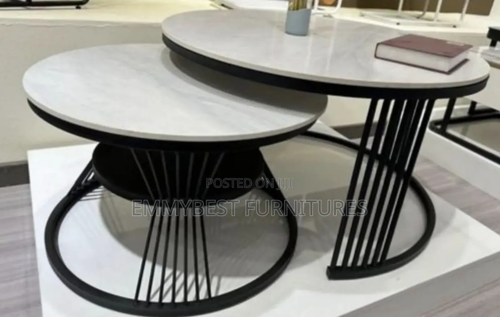 Marble Top Center Table Set.