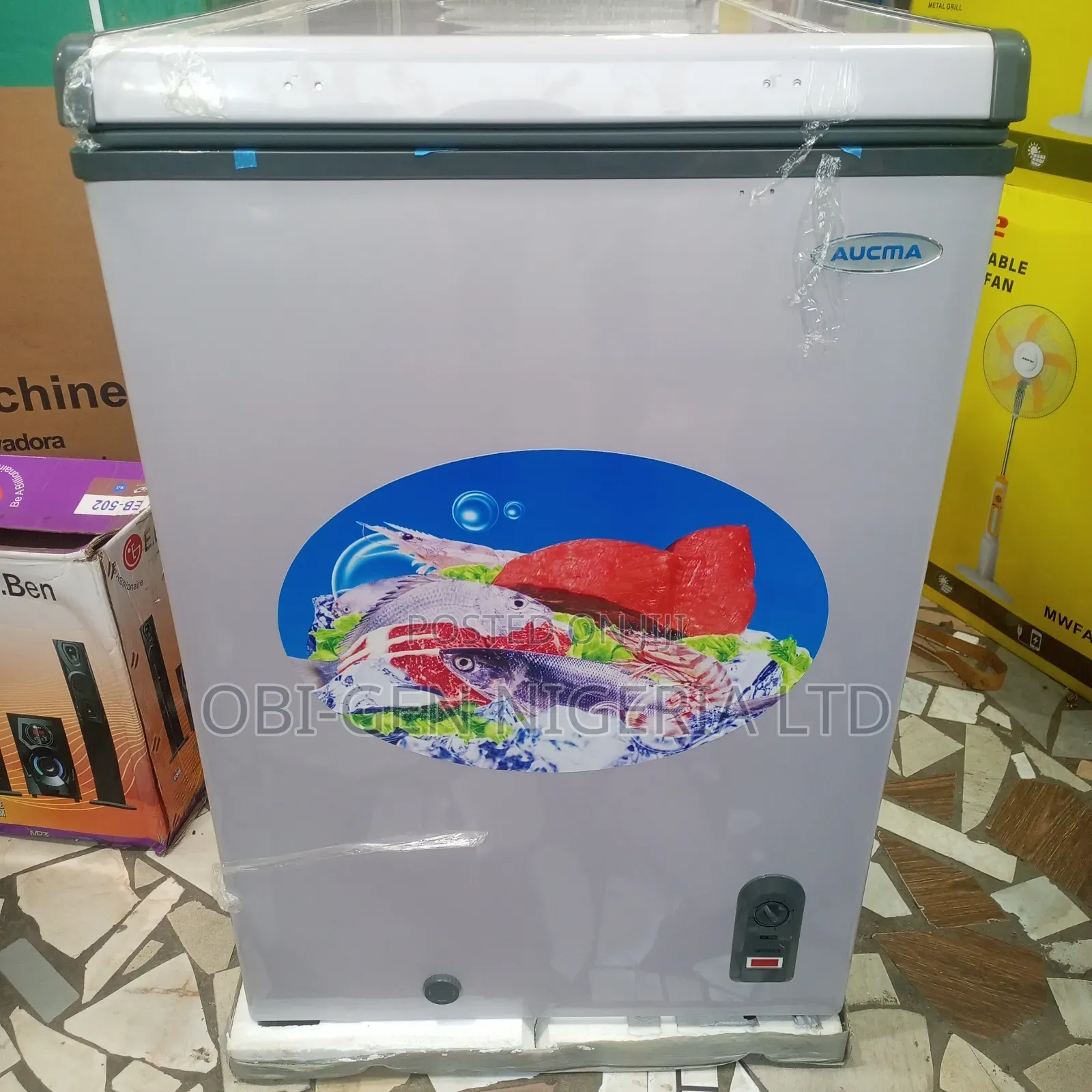 Aucma 100l Chest Freezer (Bd-100af) Set