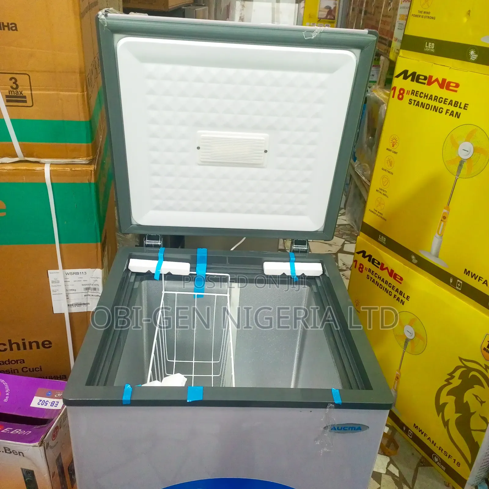 Aucma 100l Chest Freezer (Bd-100af) Set