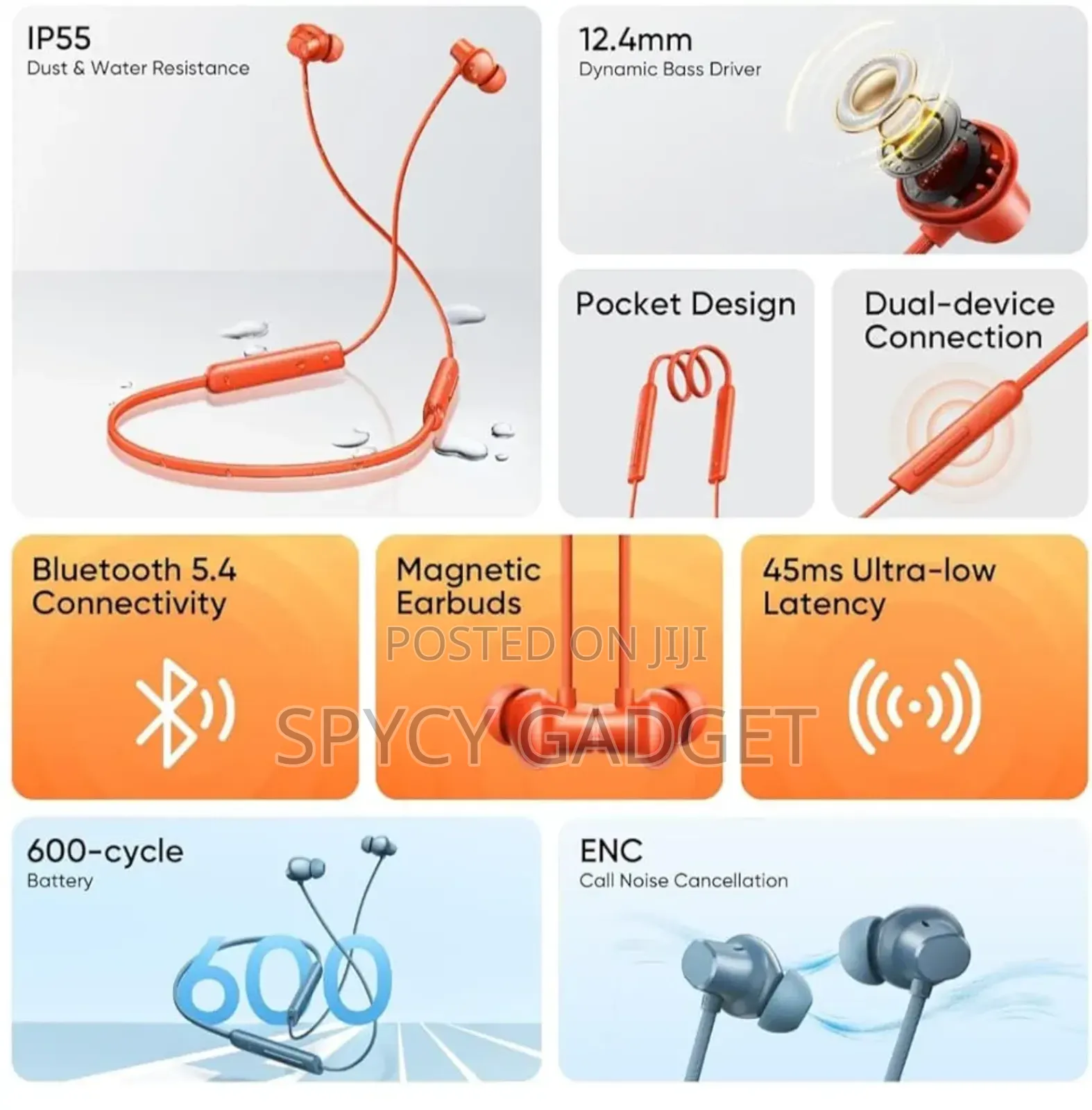 Lenovo Wireless Bluetooth Neckband Headphone