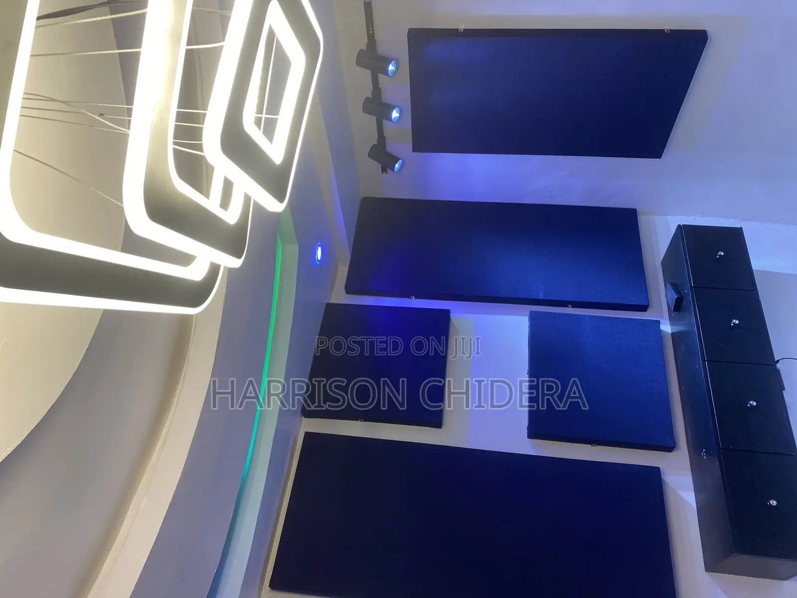 Navy Blue 4 Ways Acoustic Panels
