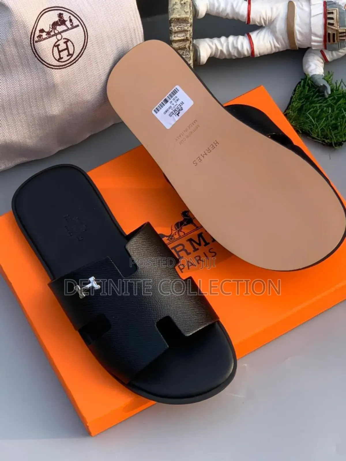 New Hermes Season 2 Leather Slippers
