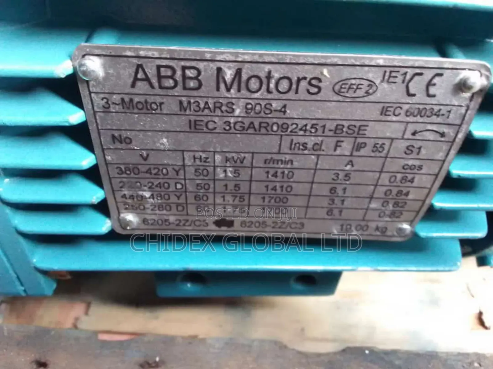 Original Brand New Abb Electric Motor 1.5kw 2hp