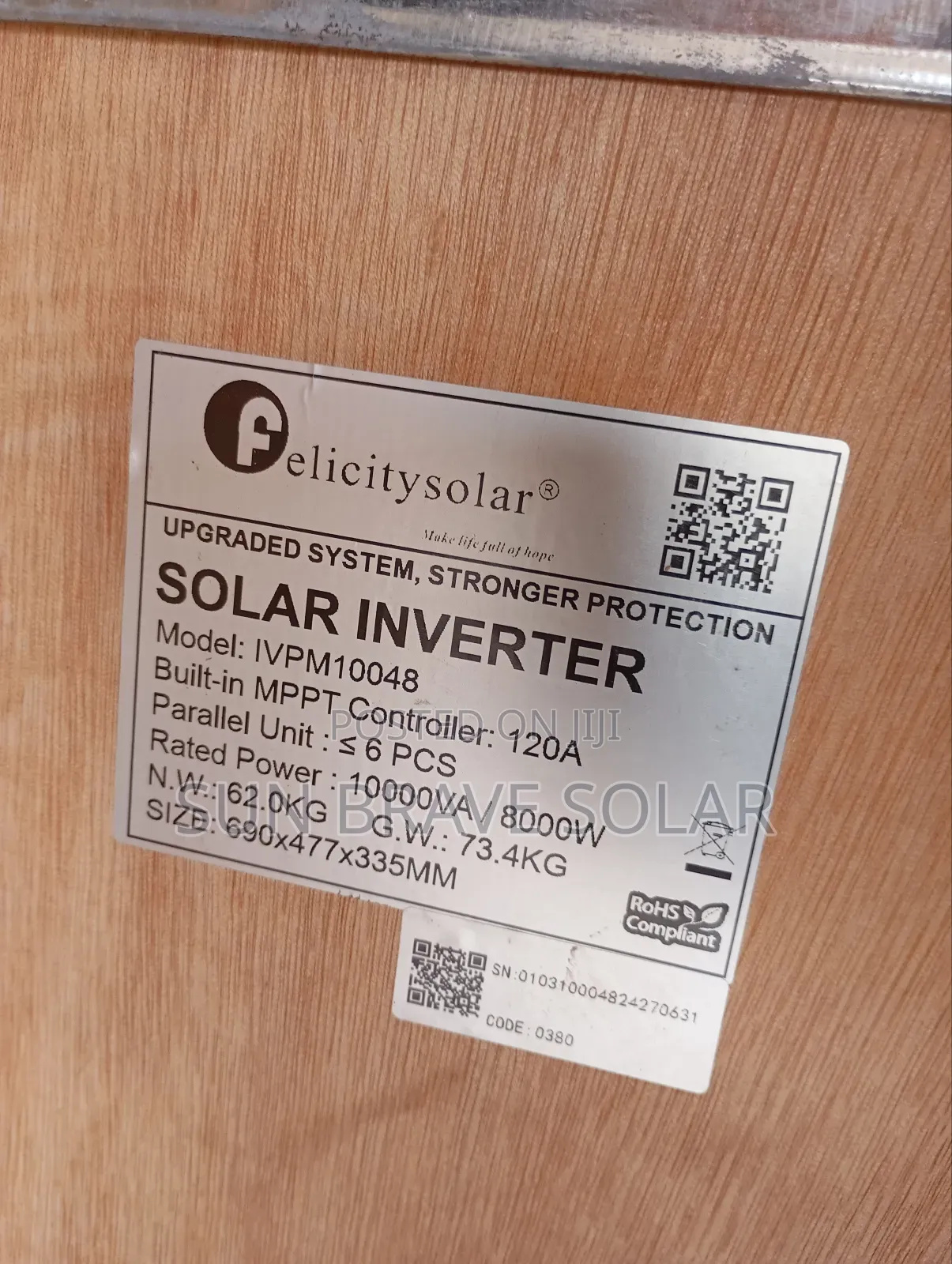 Felicity 10kva Hybrid Inverter Available