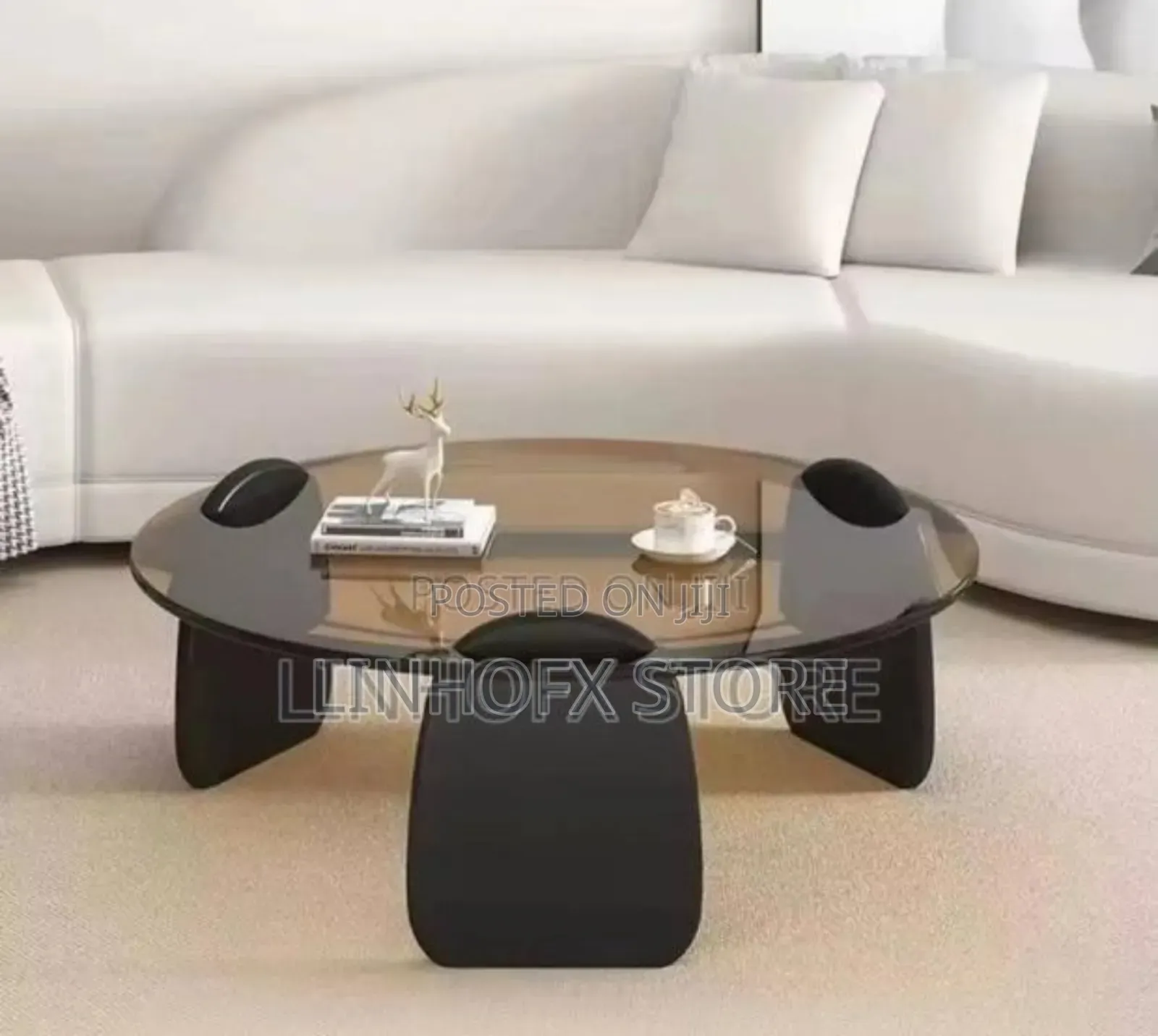 Modern Round Glass Centre Table
