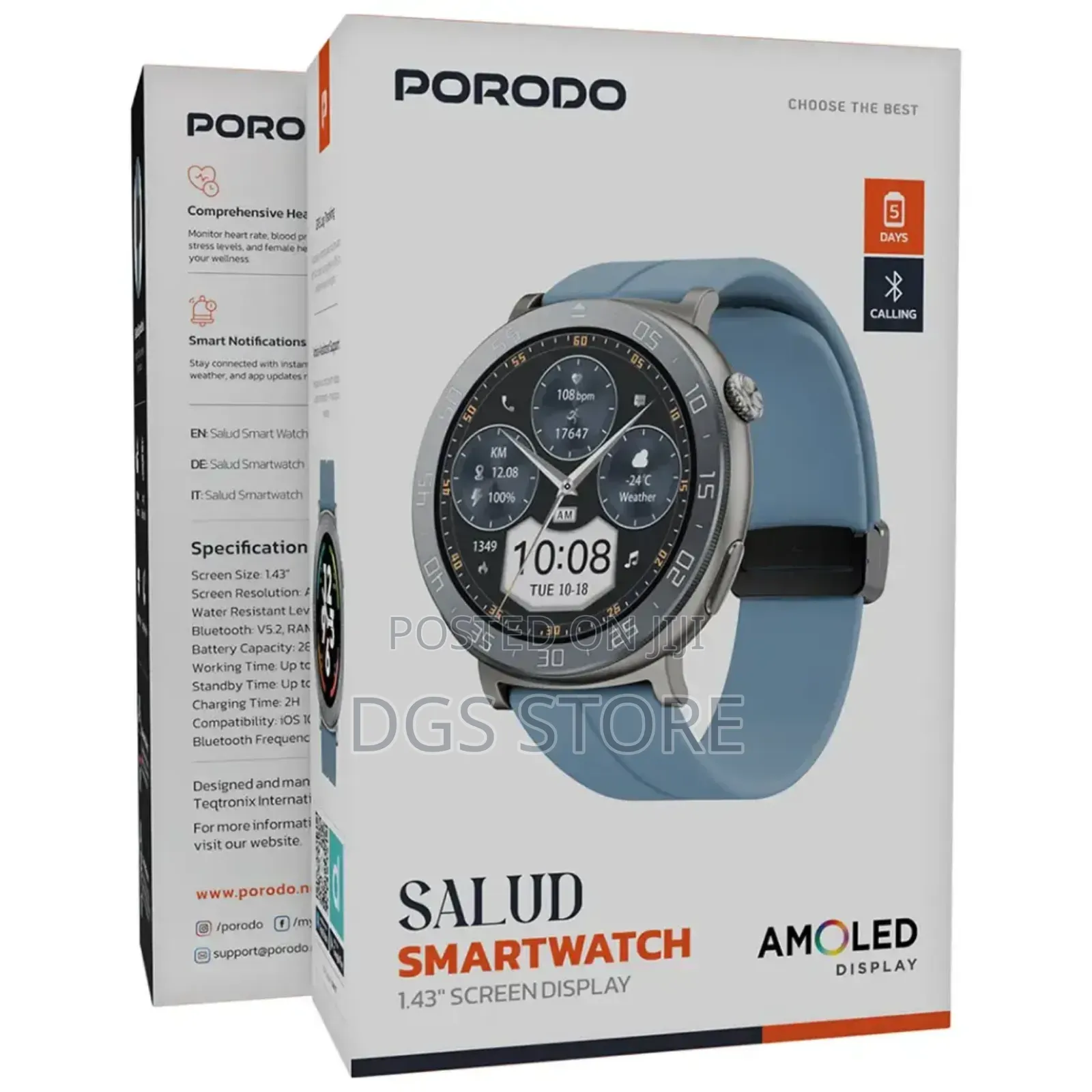Porodo Salud Smart Watch