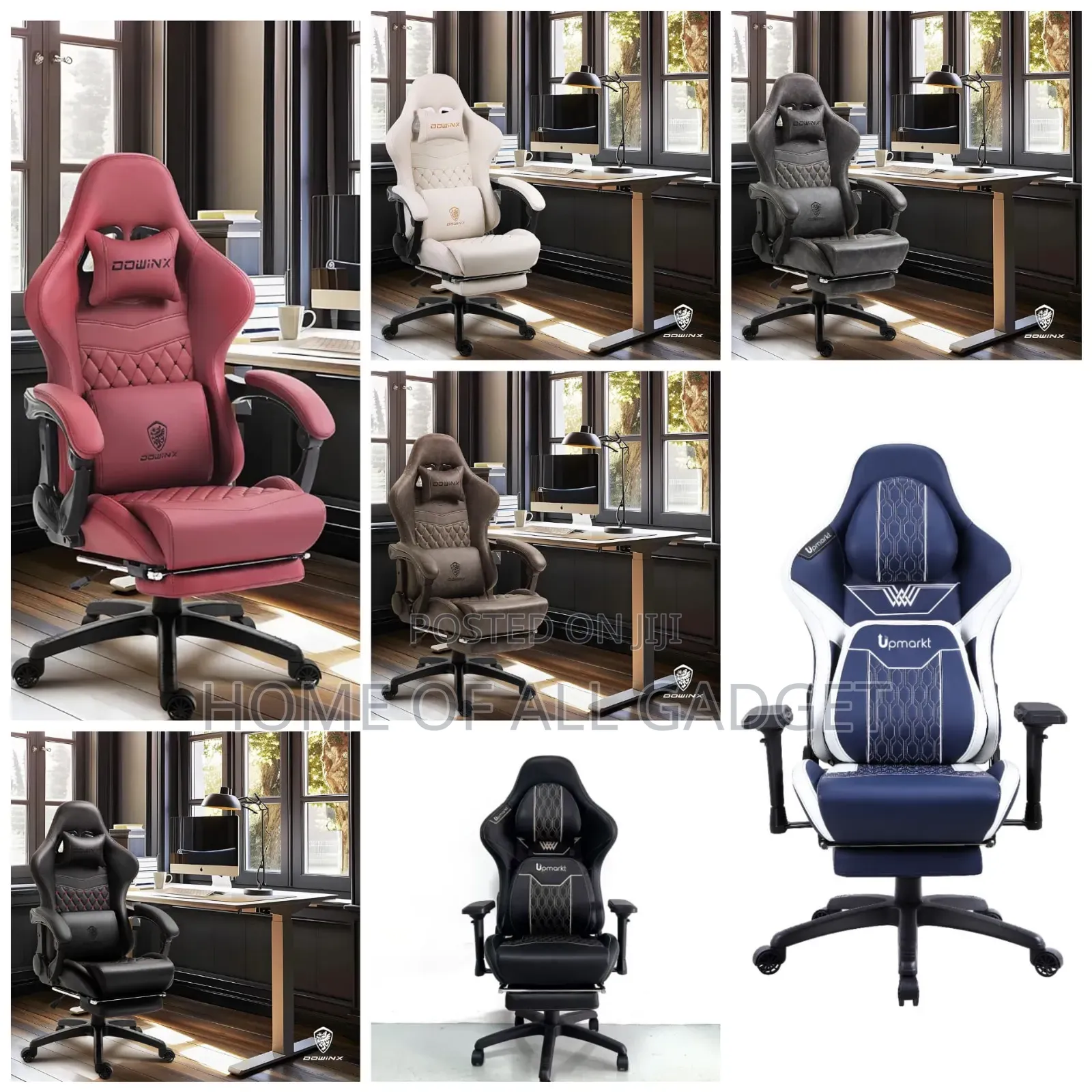 Dowinx Gaming Chair With Pocket Spring Cushion, Massage With Footrest
