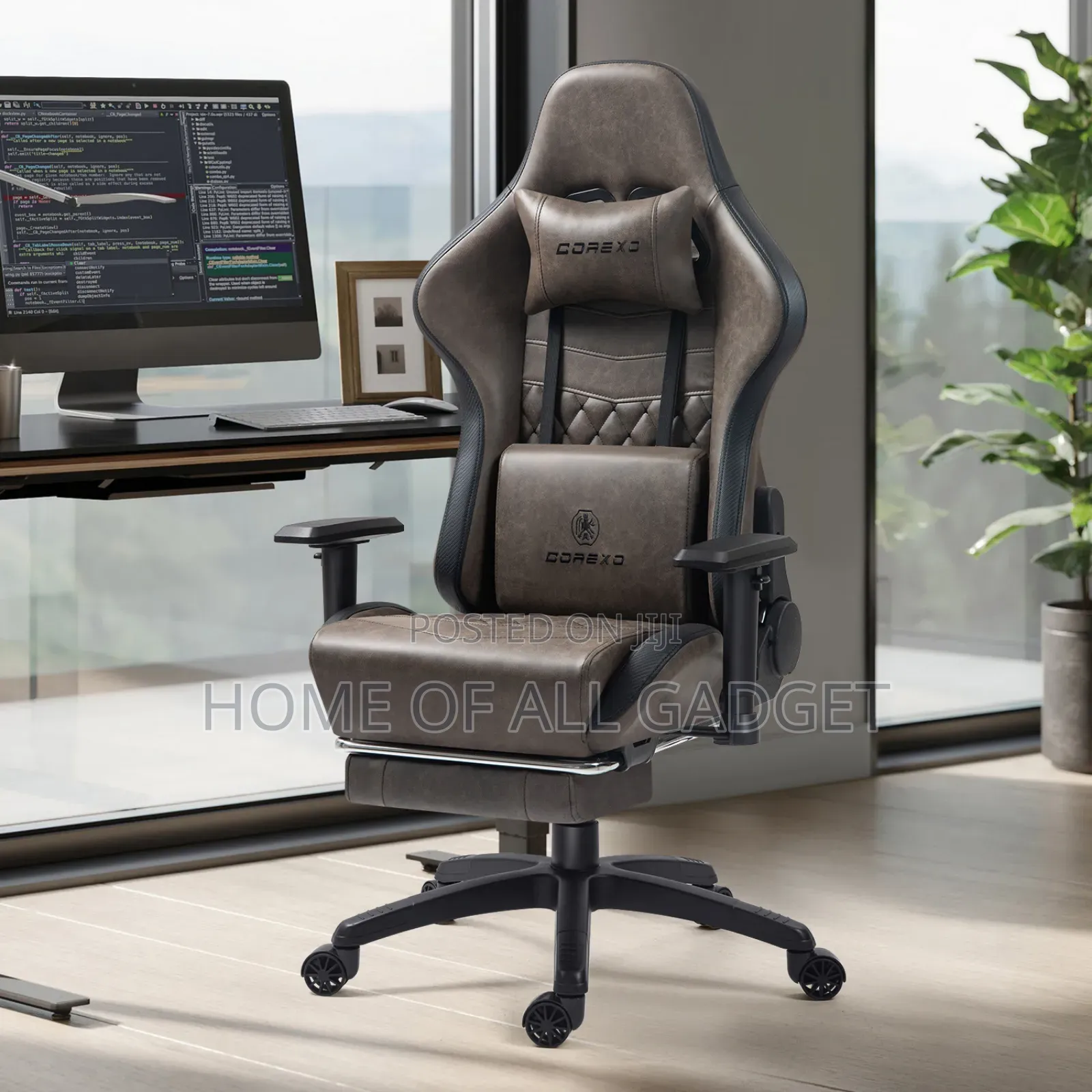 Dowinx Gaming Chair With Pocket Spring Cushion, Massage With Footrest