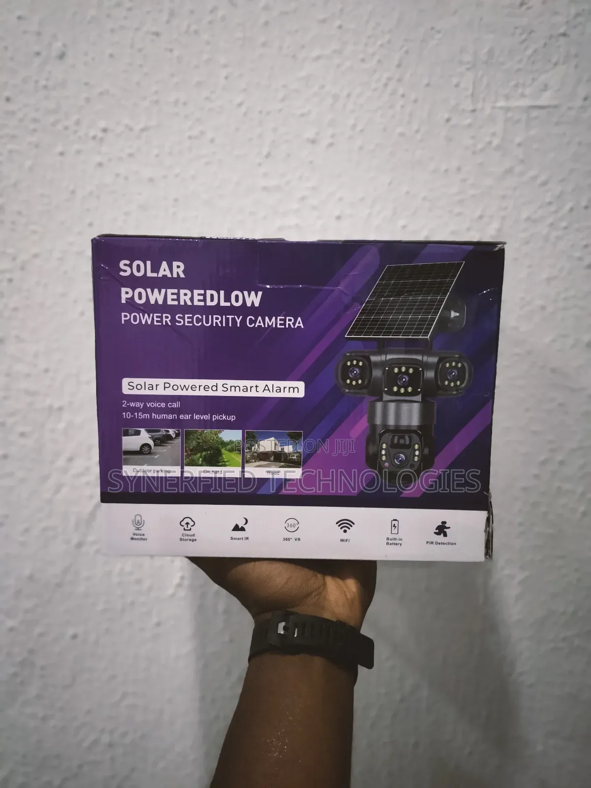 V380 Pro Dual Lens 1080p 4g Solar Outdoor CCTV Security Camera