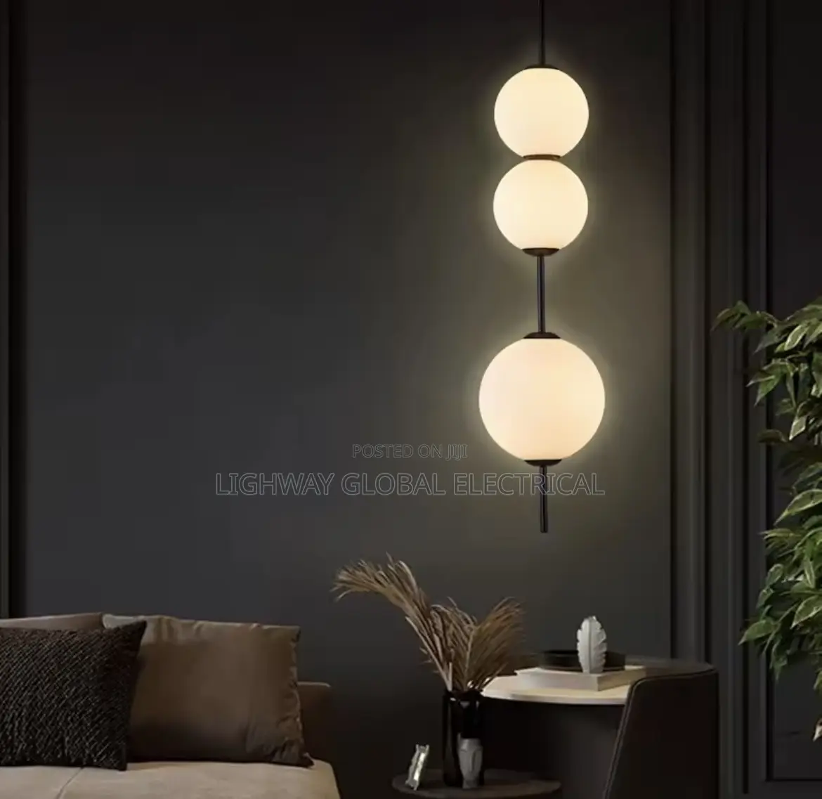 Modern Led White Ball Dropping Light