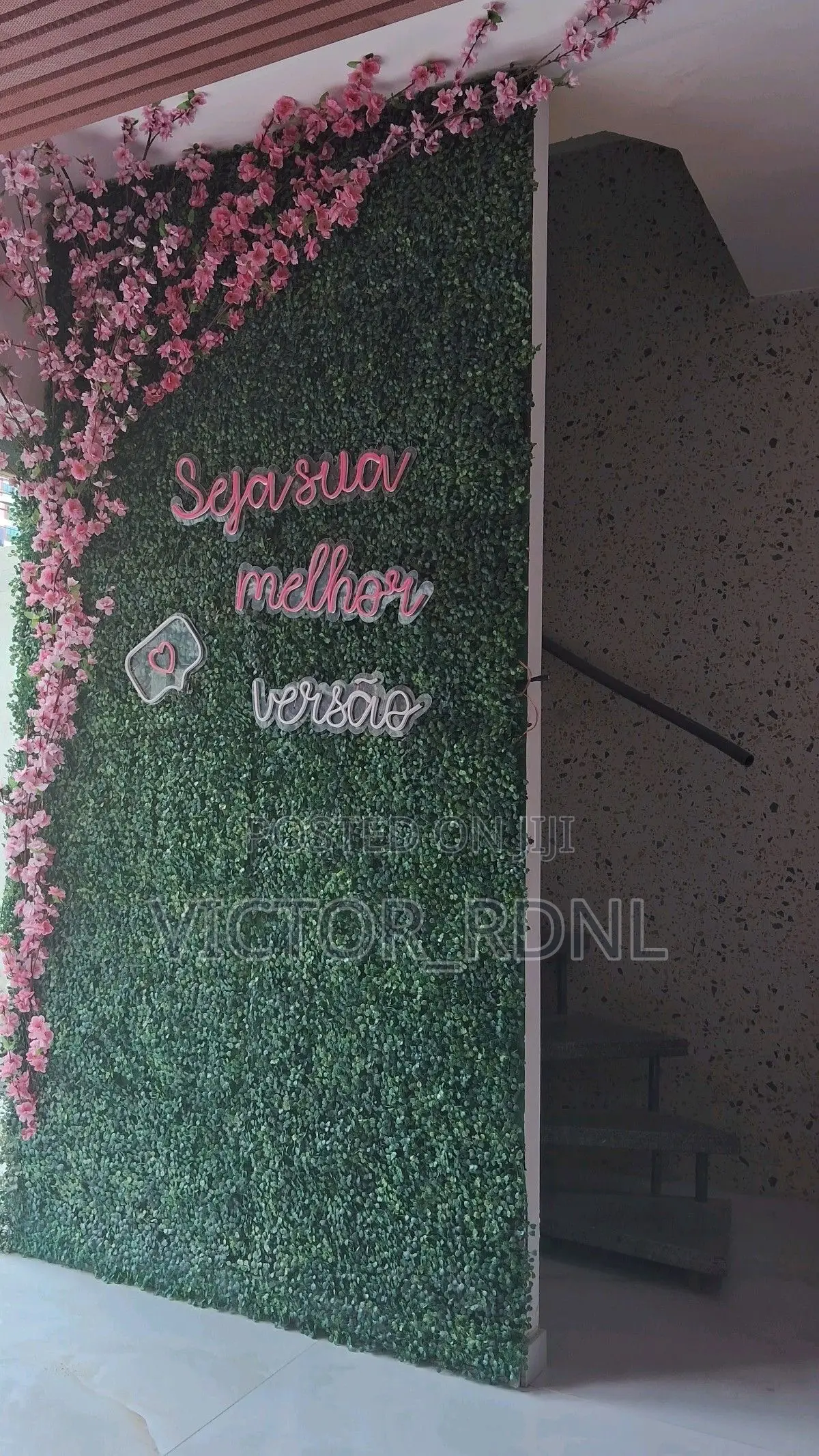 Green Flower Mat