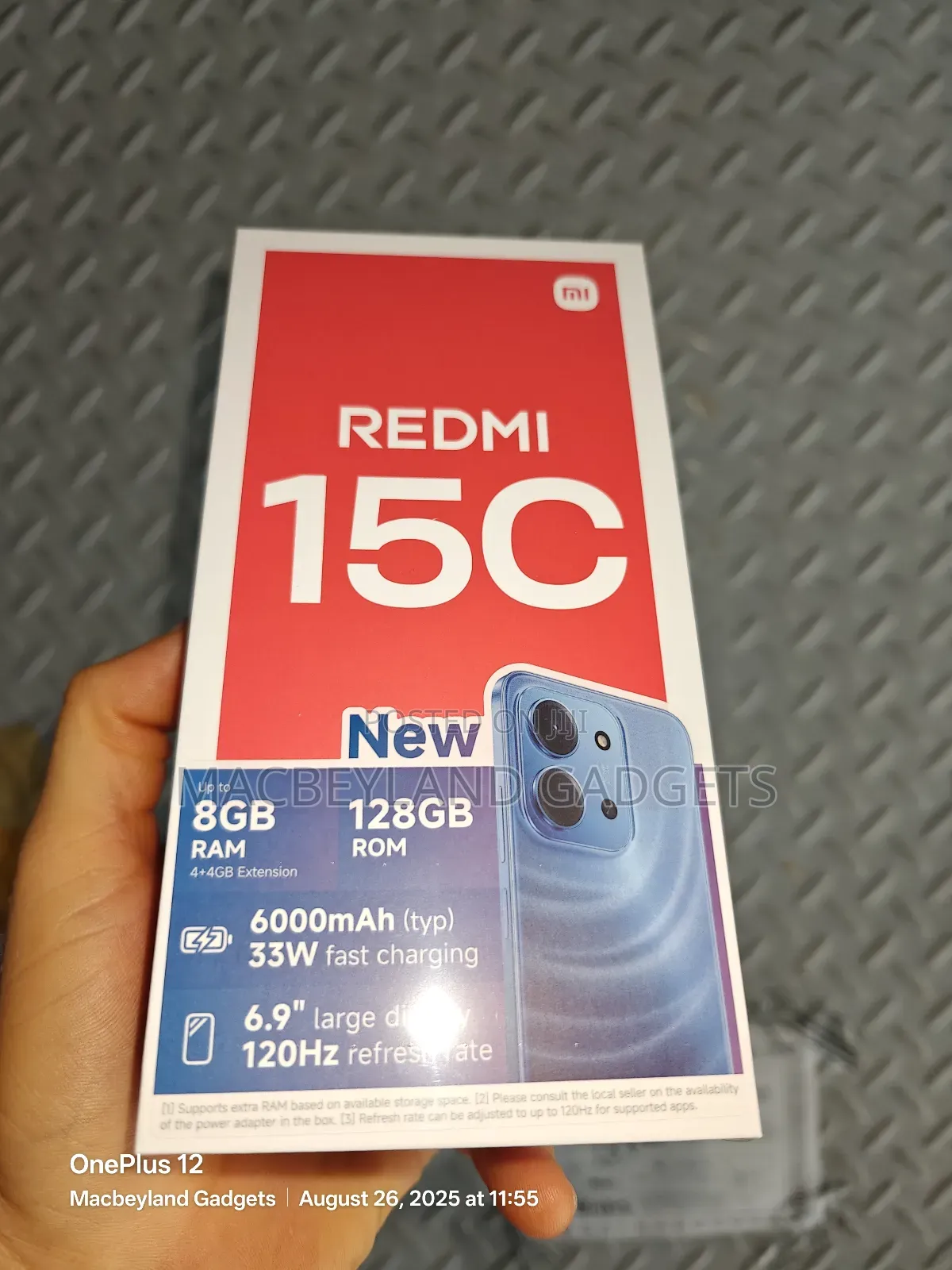 New Xiaomi Redmi 15C 4G 128 GB Blue