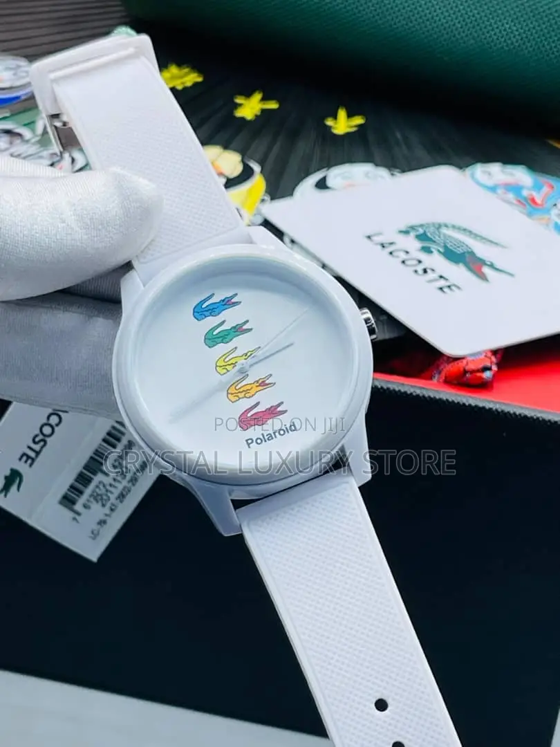 Lacoste Quality Luxury Men Genuine Leather Wristwatch