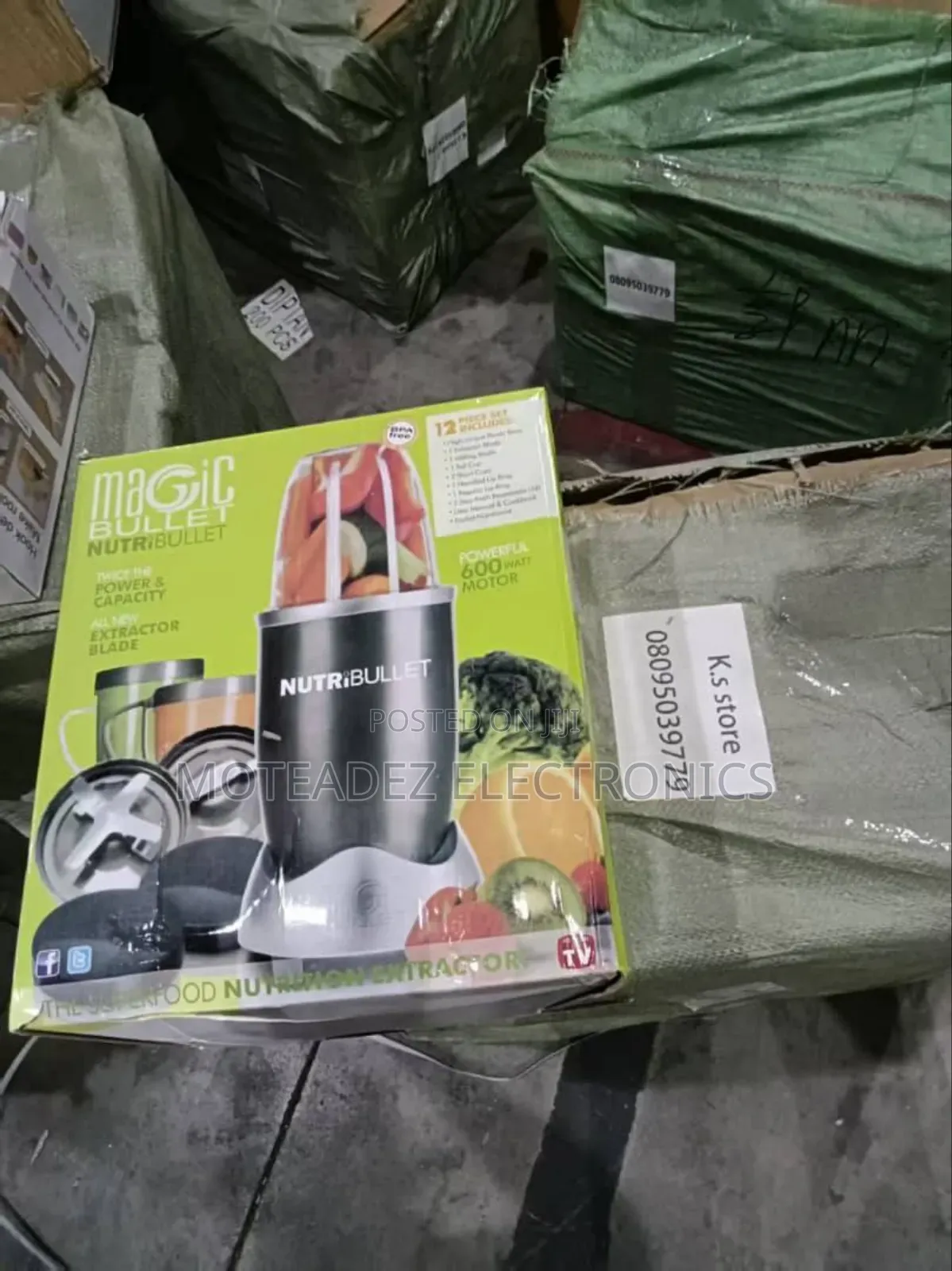 Magic Bullet 600w Nutri Bullet (12pcs) Blender And Smoothie Maker