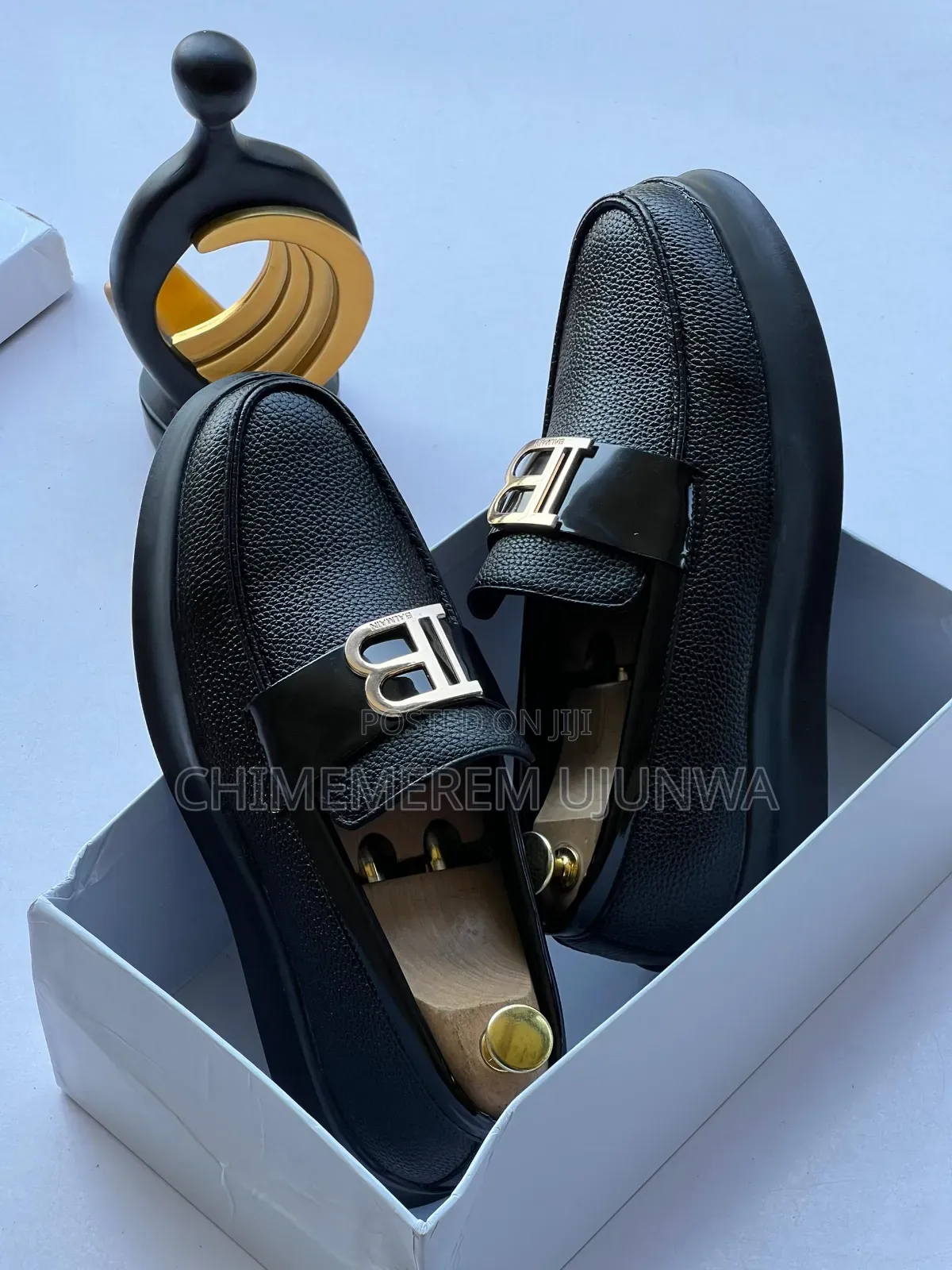 Beautiful Black Balmain Flat Shoe