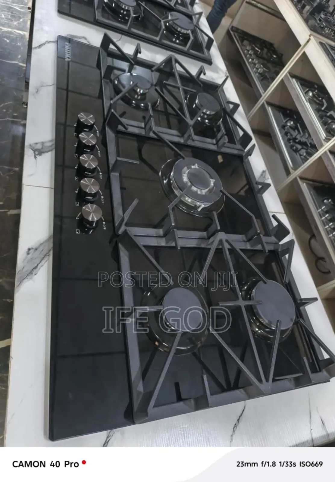 Original High Quality 8mm Glass Top Built-in Luxury Gas Cooker 90cm