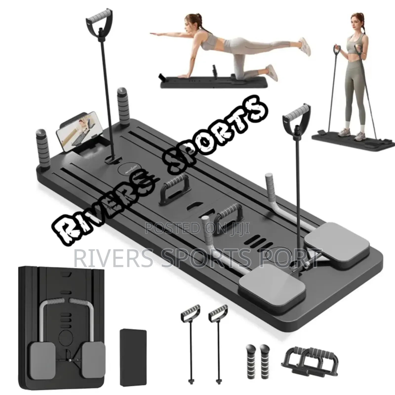 5in1 Abdominal Fitness Pilate Reformer Board With Push Up and Timer