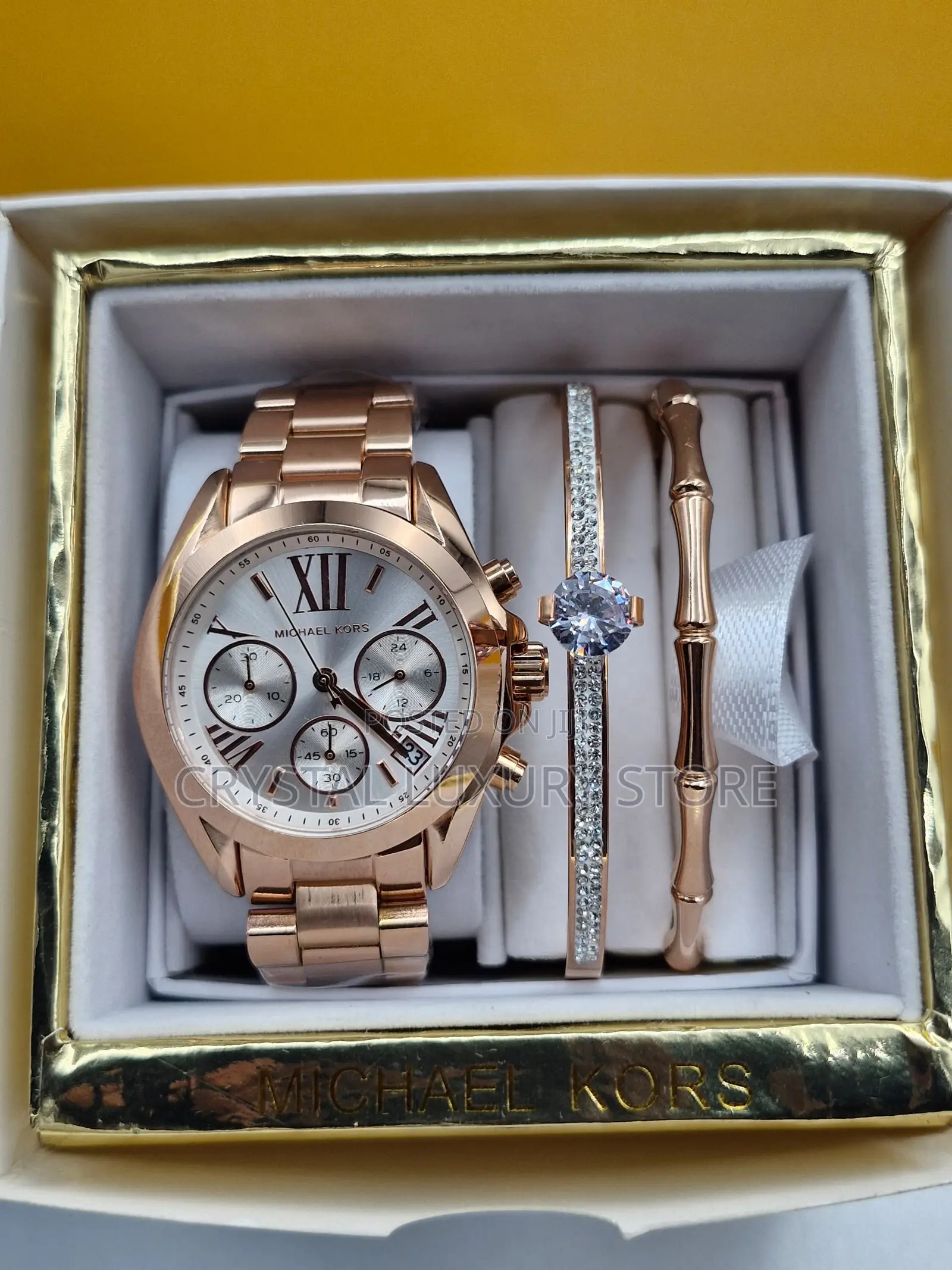 Micheal Kors Quality Luxury Men Chain Strap Wristwatch