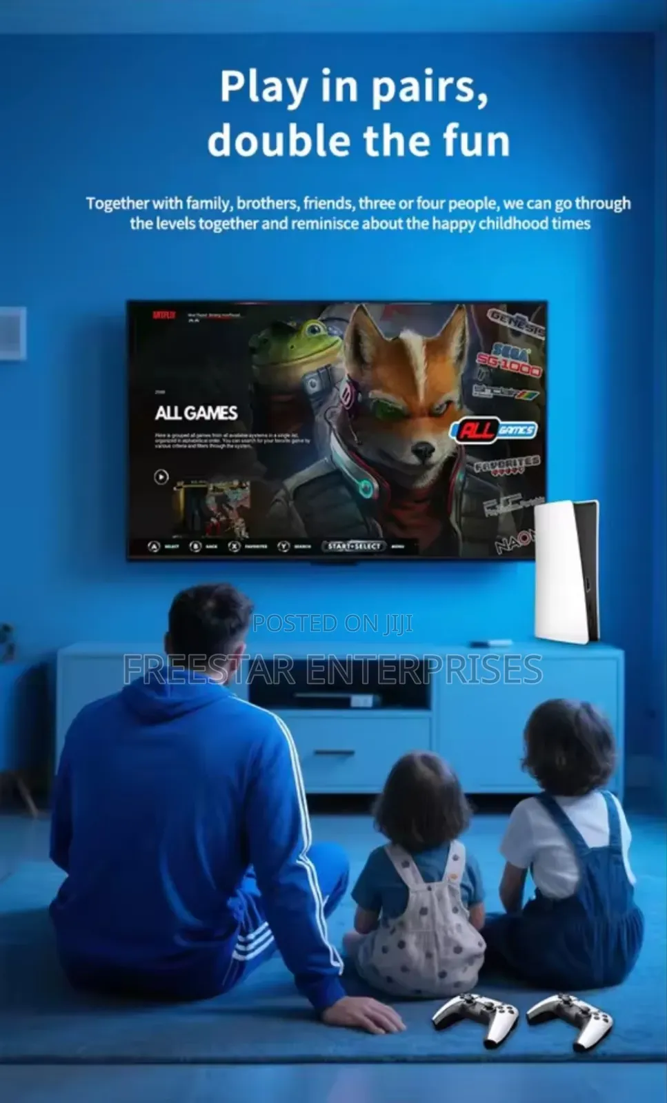 Rs5 Game Box 46,000 Games Wireless Hdmi (Ps5 Game Console Replica)