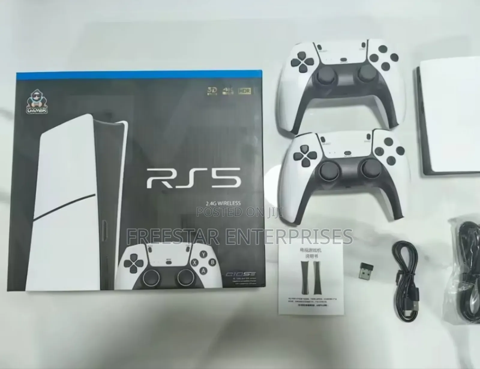Rs5 Game Box 46,000 Games Wireless Hdmi (Ps5 Game Console Replica)