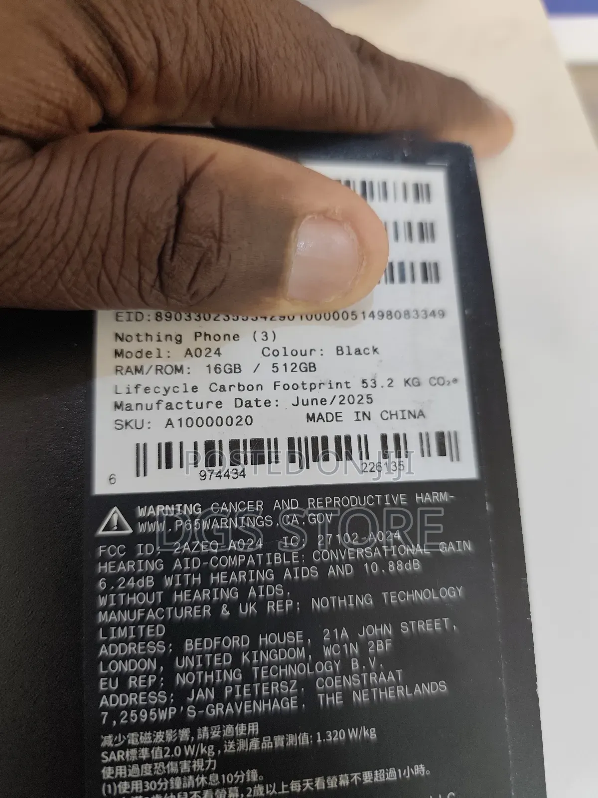 New Nothing Phone 3 512 GB Black