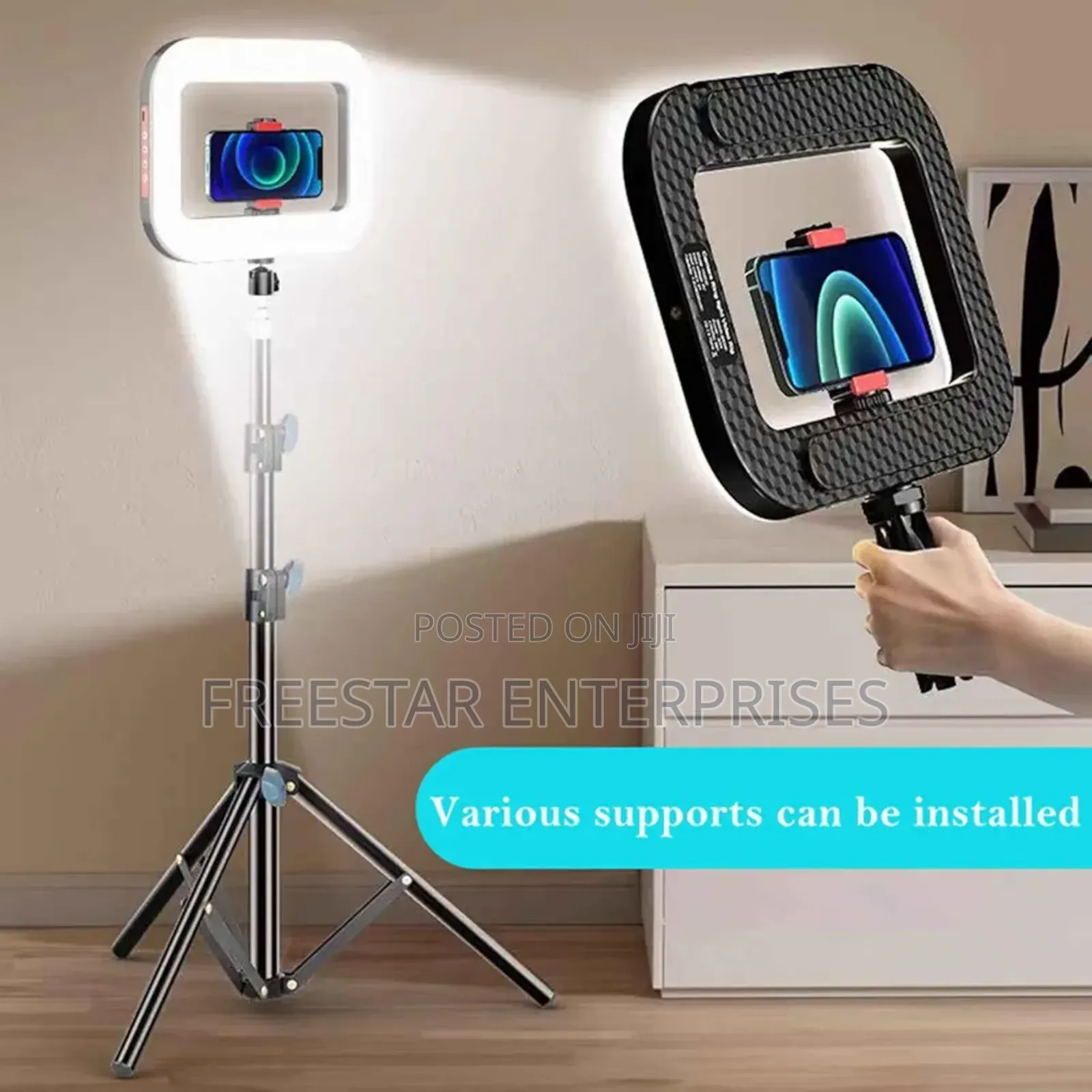 Handheld Led RGB Ring Light Selfie Light Phone Video Stabilizer