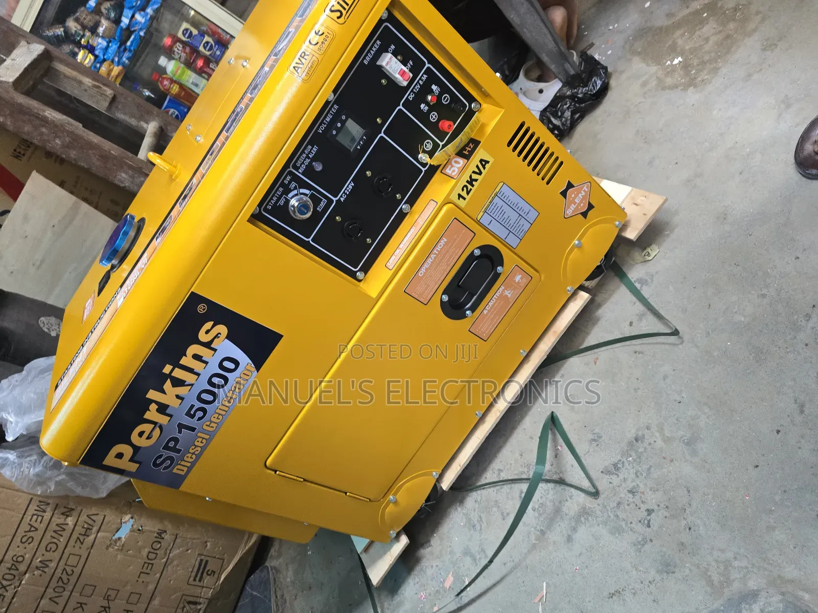 Brand New Perkins Diesel Soundproof Generator 12kva 100%Copper Coil