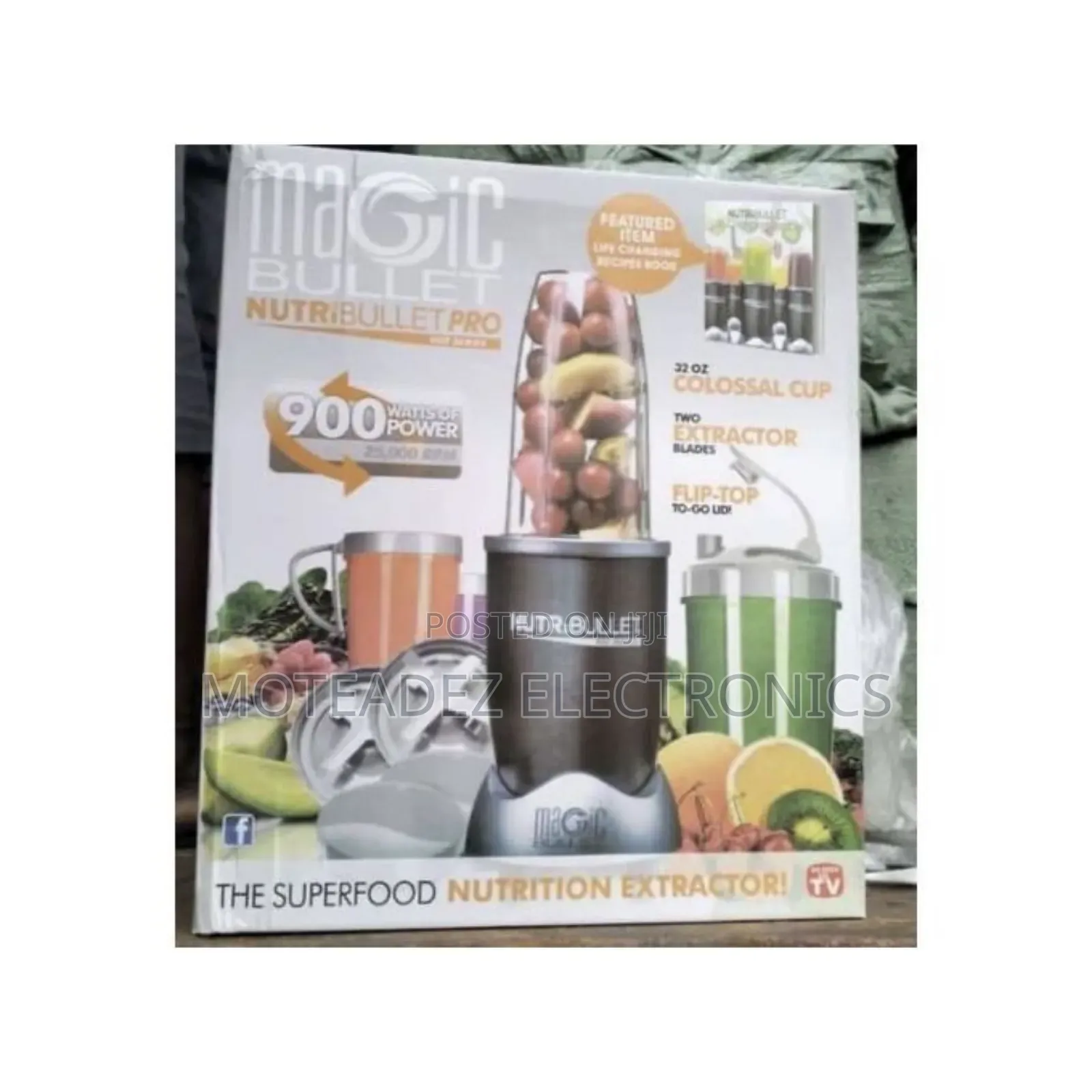Magic Bullet 900w Nutri Bullet Pro (12pcs) Blender and Smoothie Maker