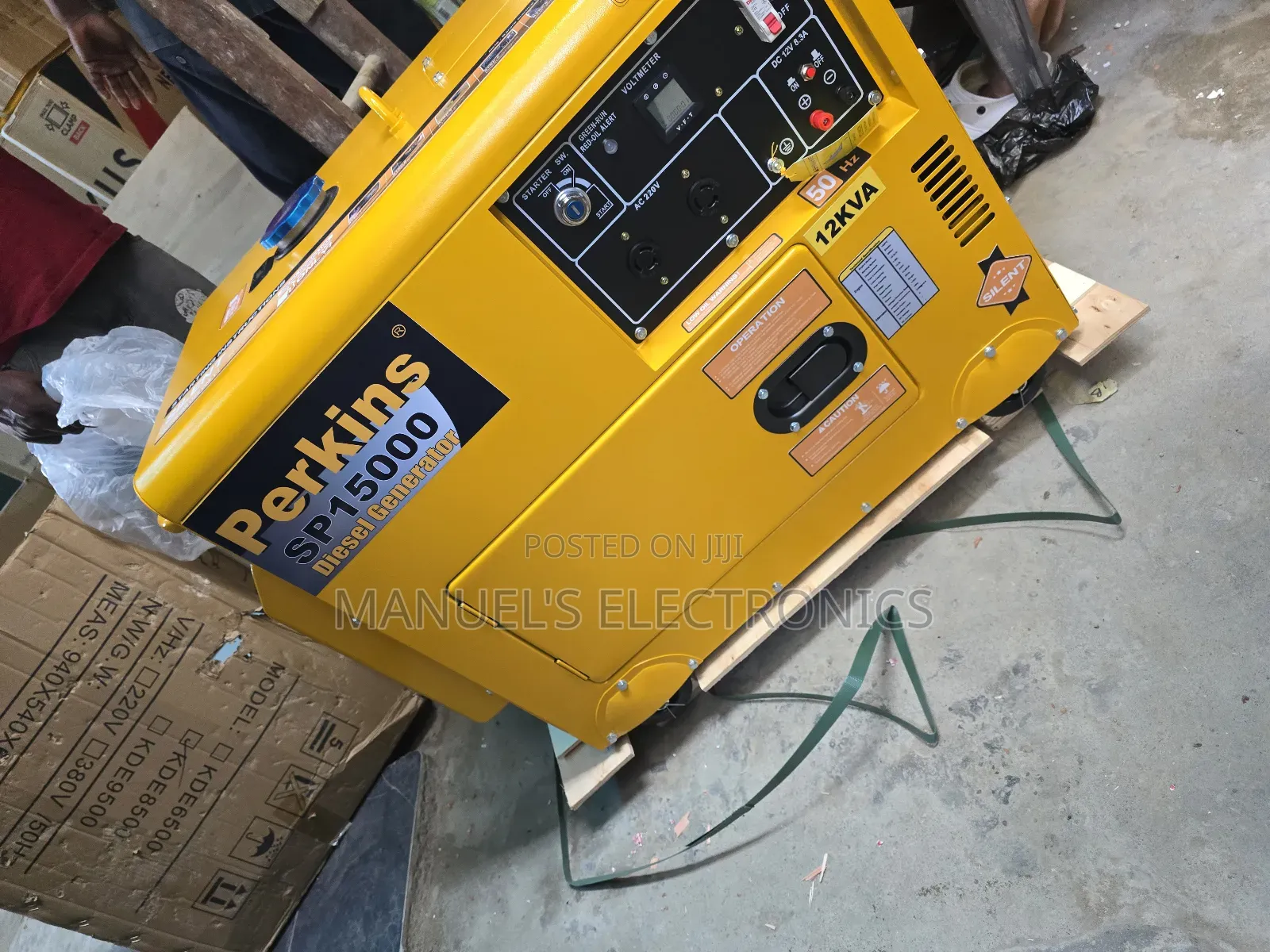 A Brand New Perkins Diesel Soundproof Generator 12kva 100% Copper Coil