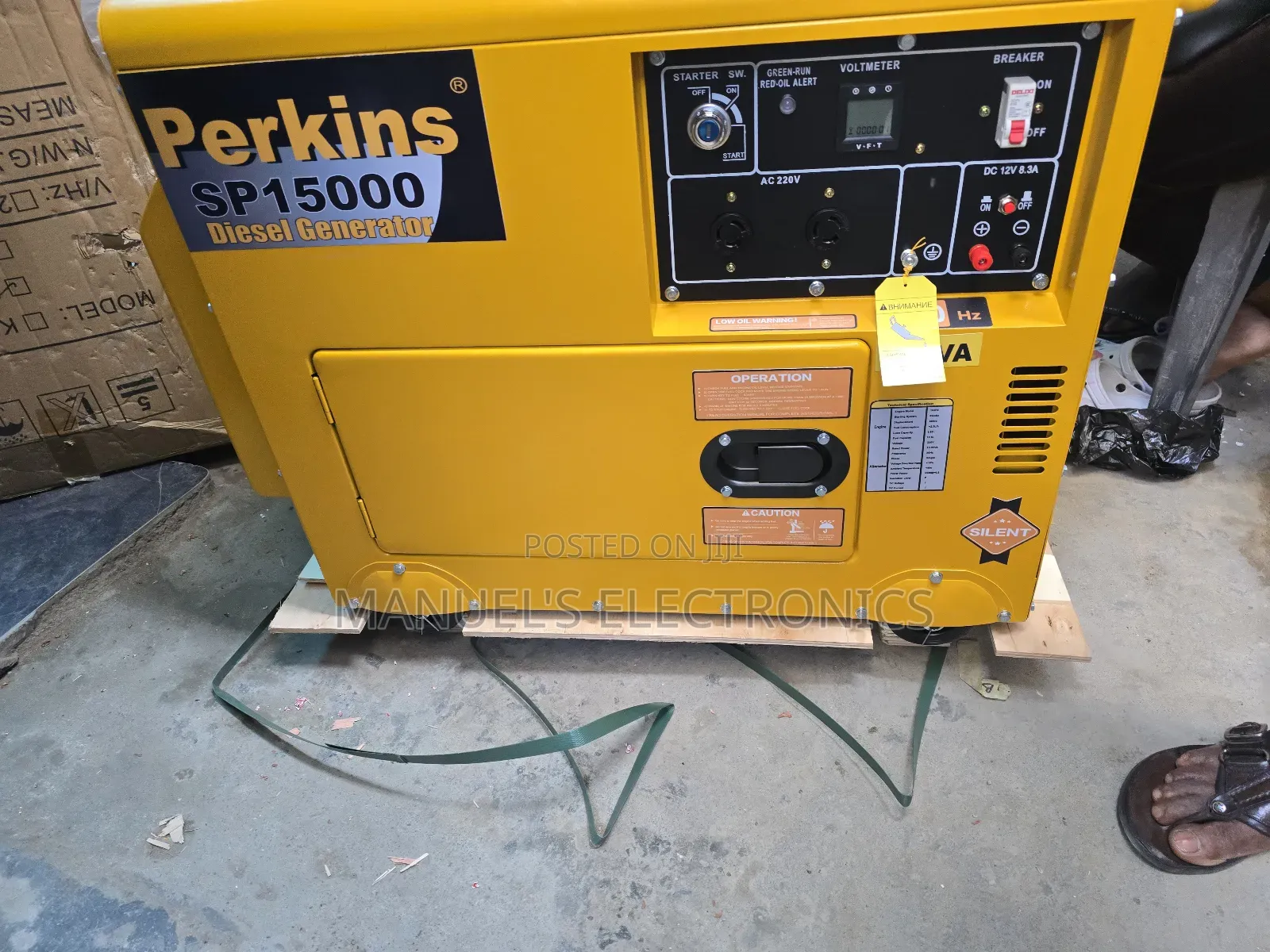 Sp12kva Perkins Diesel Soundproof Generator 100% Copper Coil