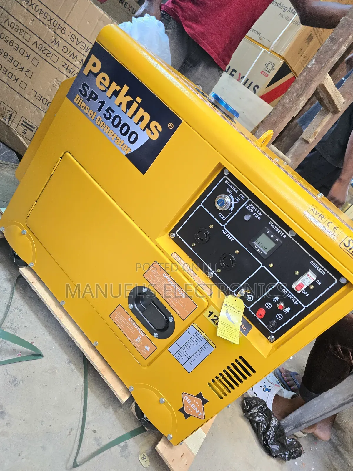 C0me And See Perkins Diesel Soundproof Generator 12kva 100% Copper Coi